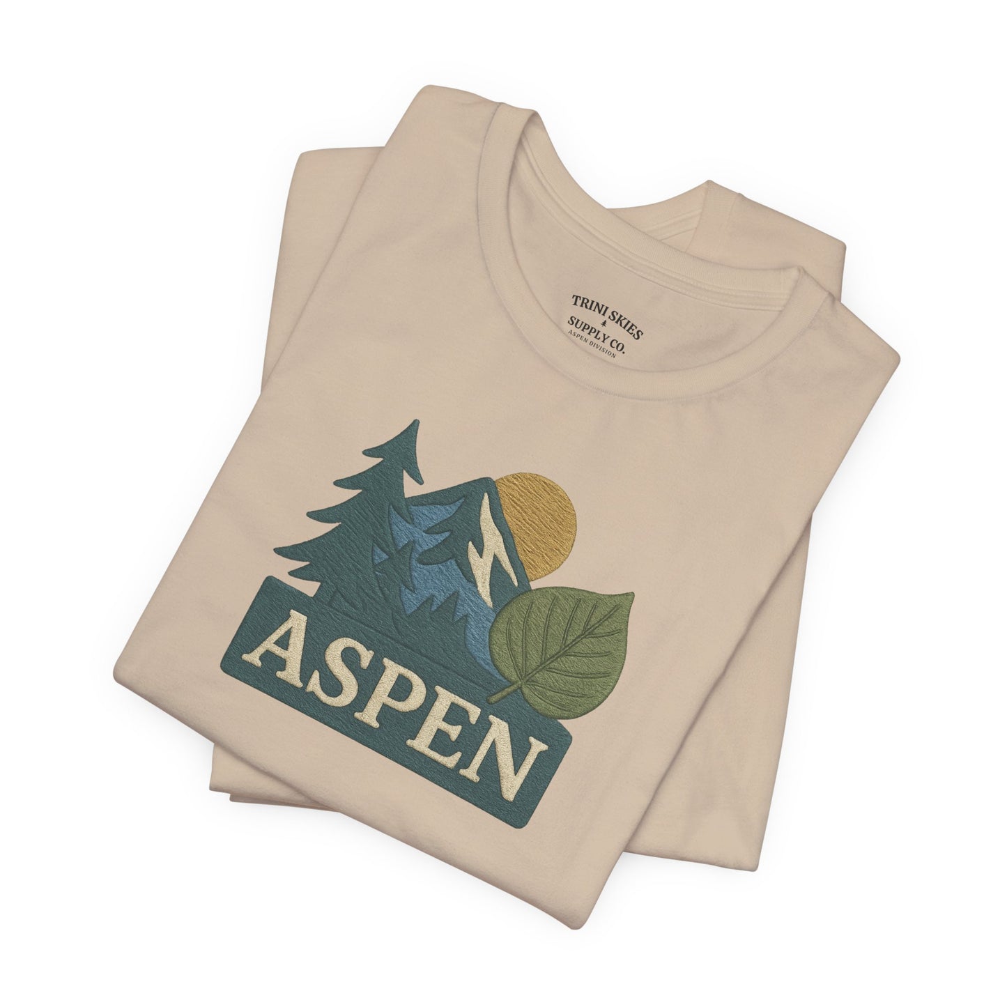 Aspen Division DTG Graphic Tee Mountain Print Nature Lovers Hiking, Camping, Travel
