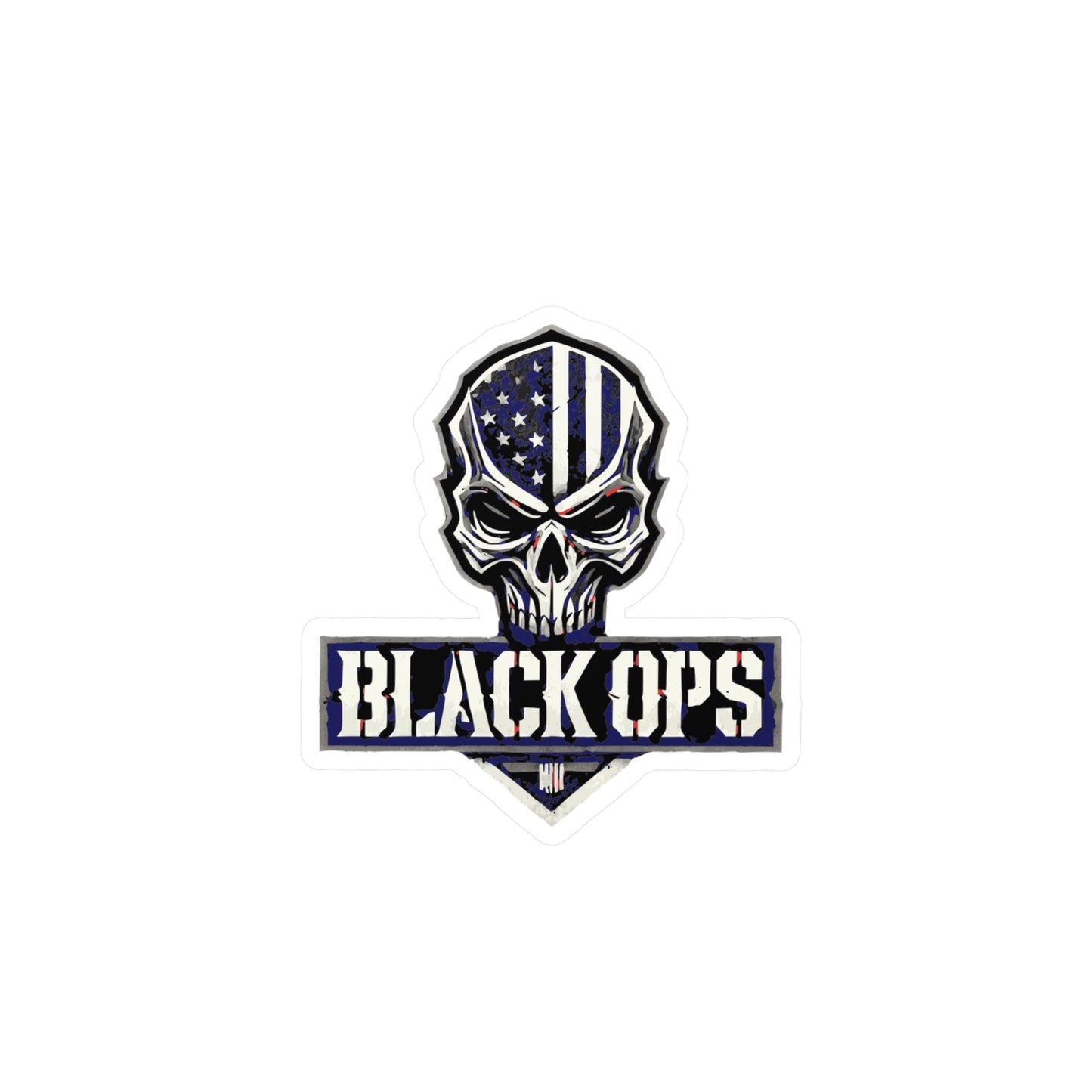 Military Skull Decals for Cars & Decor | Black Ops Design, Custom Stickers, Vinyl Labels for Gifts, Tactical Decor, Man Cave