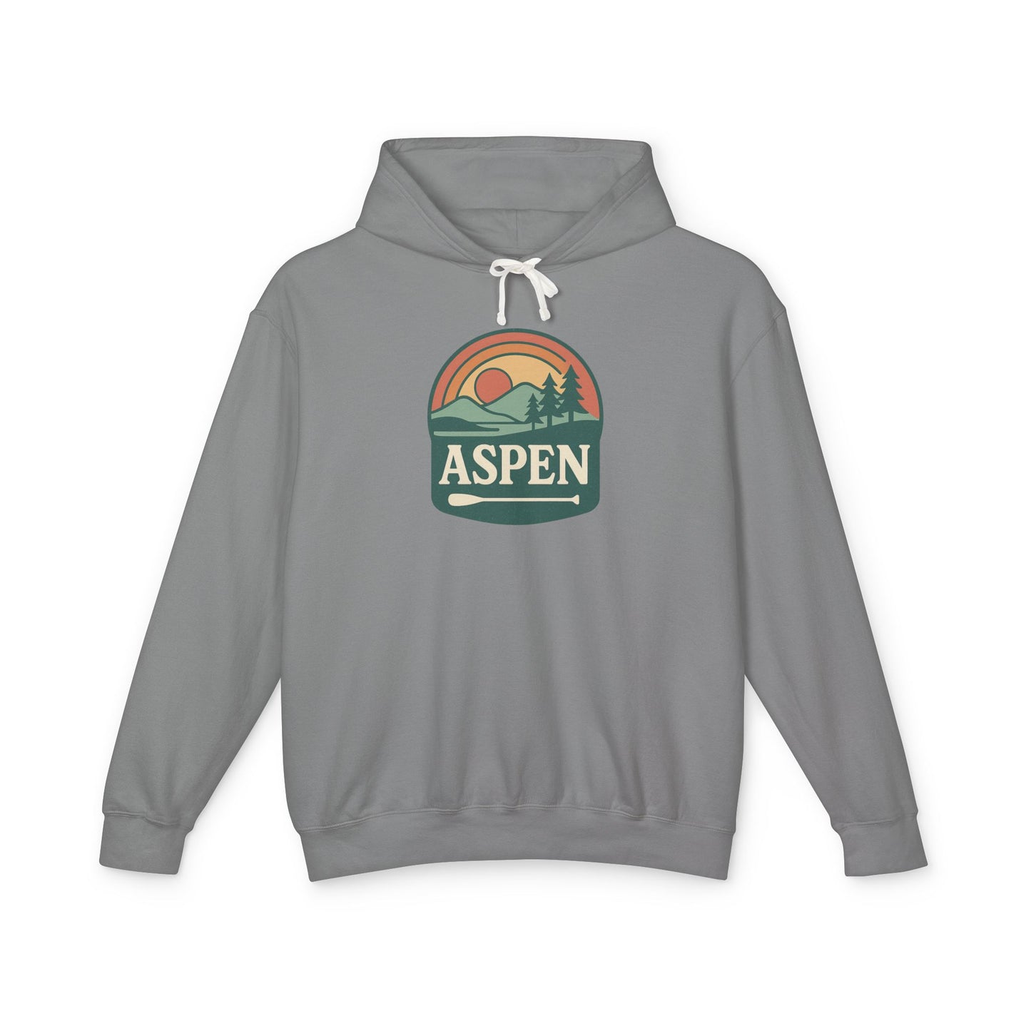 Aspen Sunset Hoodie, Cozy Lightweight Sweatshirt for Nature Lovers, Perfect for Hiking, Gift for Outdoor Enthusiasts, Unisex Apparel, Travel