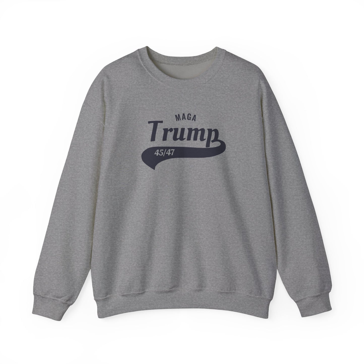 MAGA Trump Unisex Heavy Blend Crewneck Sweatshirt | Patriotic Graphic Sweater