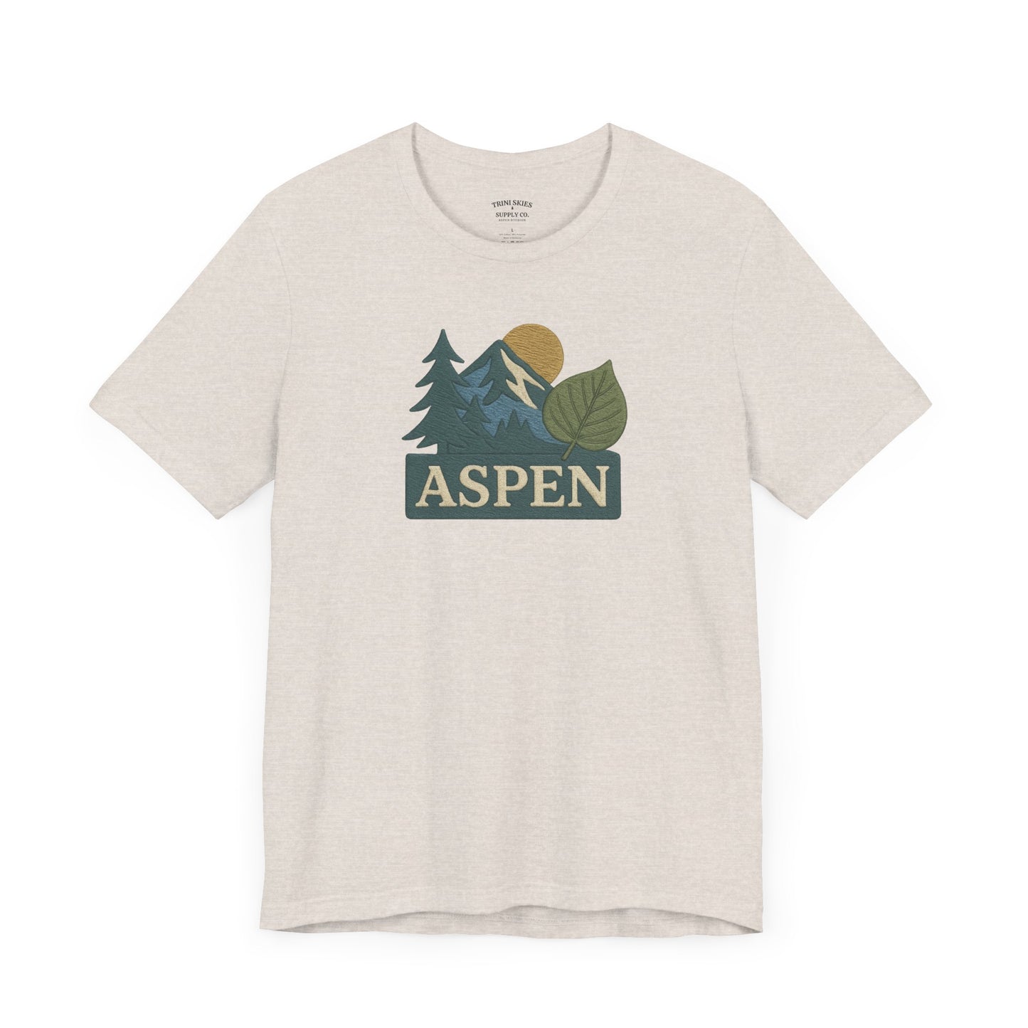 Aspen Division DTG Graphic Tee Mountain Print Nature Lovers Hiking, Camping, Travel