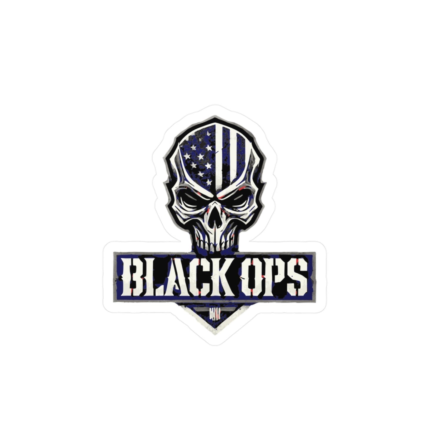 Military Skull Decals for Cars & Decor | Black Ops Design, Custom Stickers, Vinyl Labels for Gifts, Tactical Decor, Man Cave