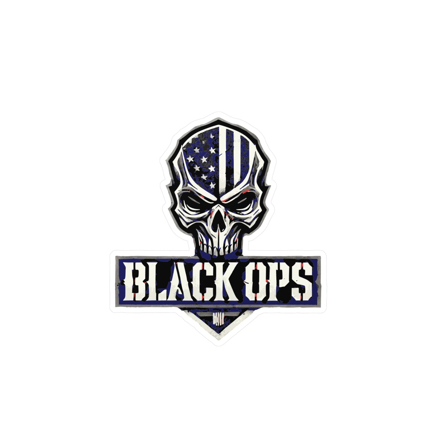 Military Skull Decals for Cars & Decor | Black Ops Design, Custom Stickers, Vinyl Labels for Gifts, Tactical Decor, Man Cave