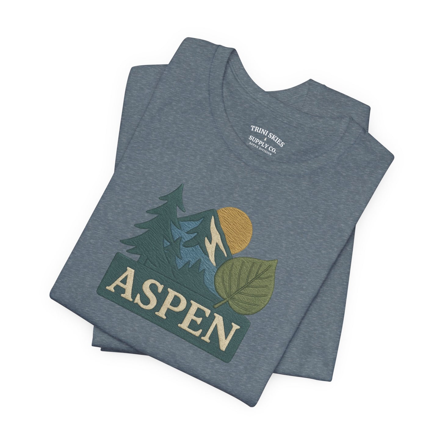 Aspen Division DTG Graphic Tee Mountain Print Nature Lovers Hiking, Camping, Travel
