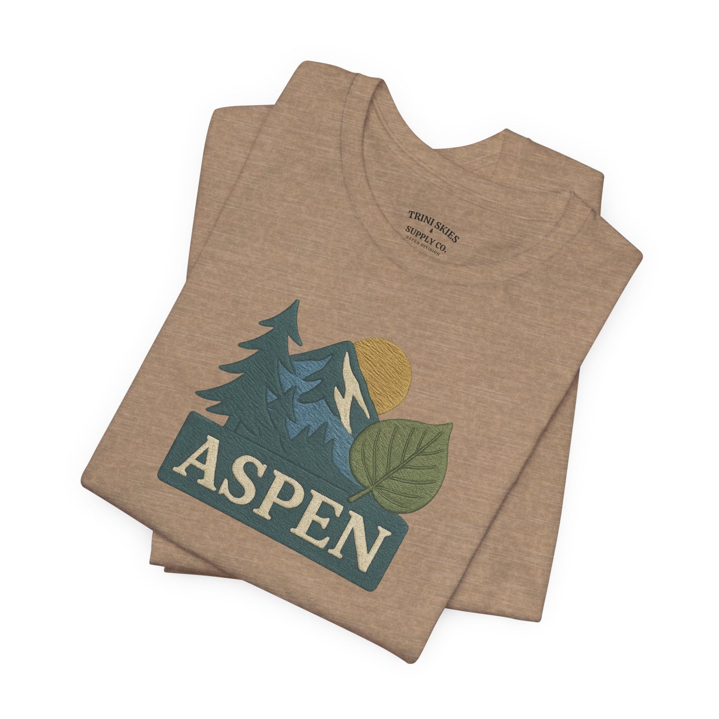 Aspen Division DTG Graphic Tee Mountain Print Nature Lovers Hiking, Camping, Travel