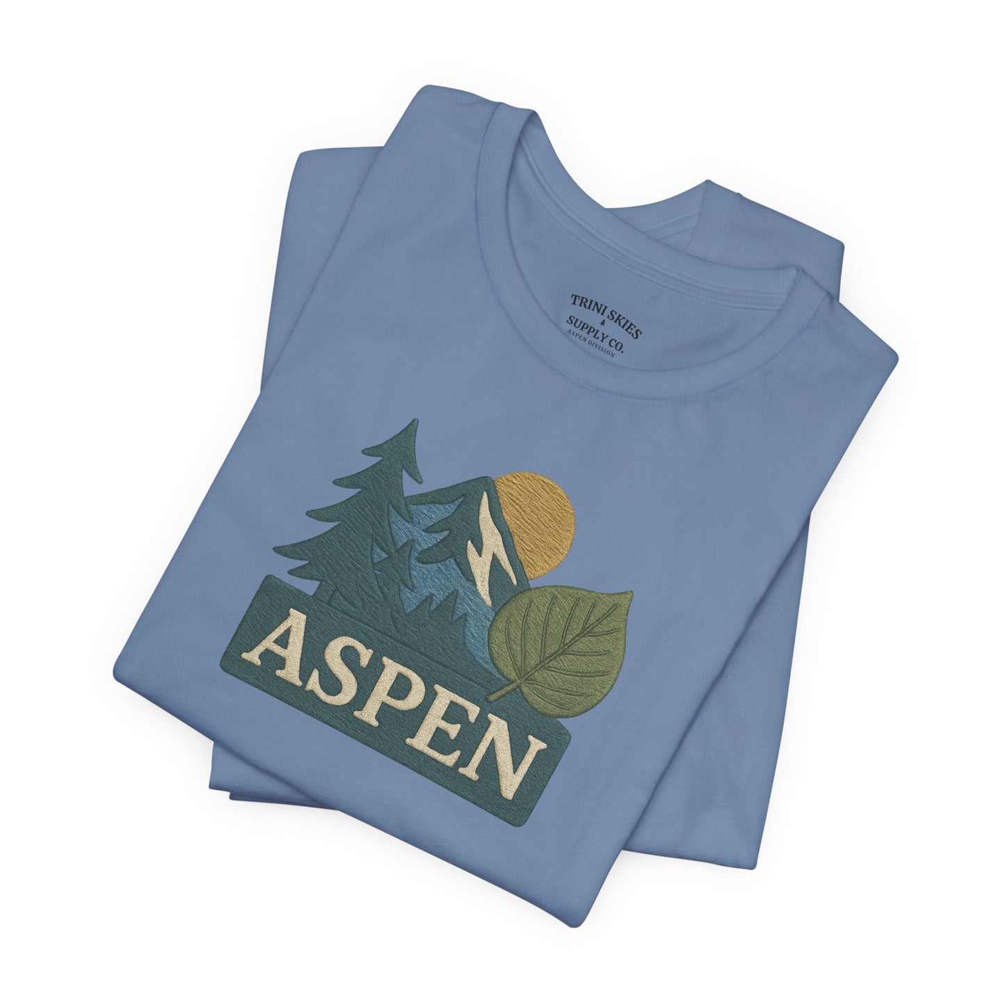 Aspen Division DTG Graphic Tee Mountain Print Nature Lovers Hiking, Camping, Travel