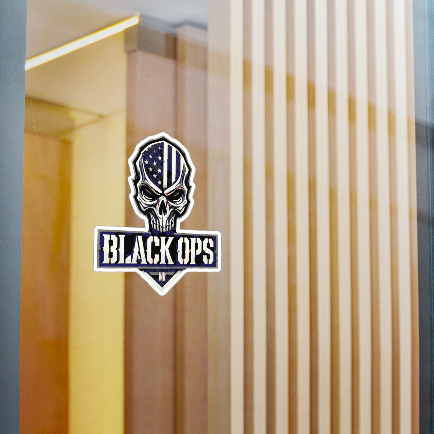 Military Skull Decals for Cars & Decor | Black Ops Design, Custom Stickers, Vinyl Labels for Gifts, Tactical Decor, Man Cave