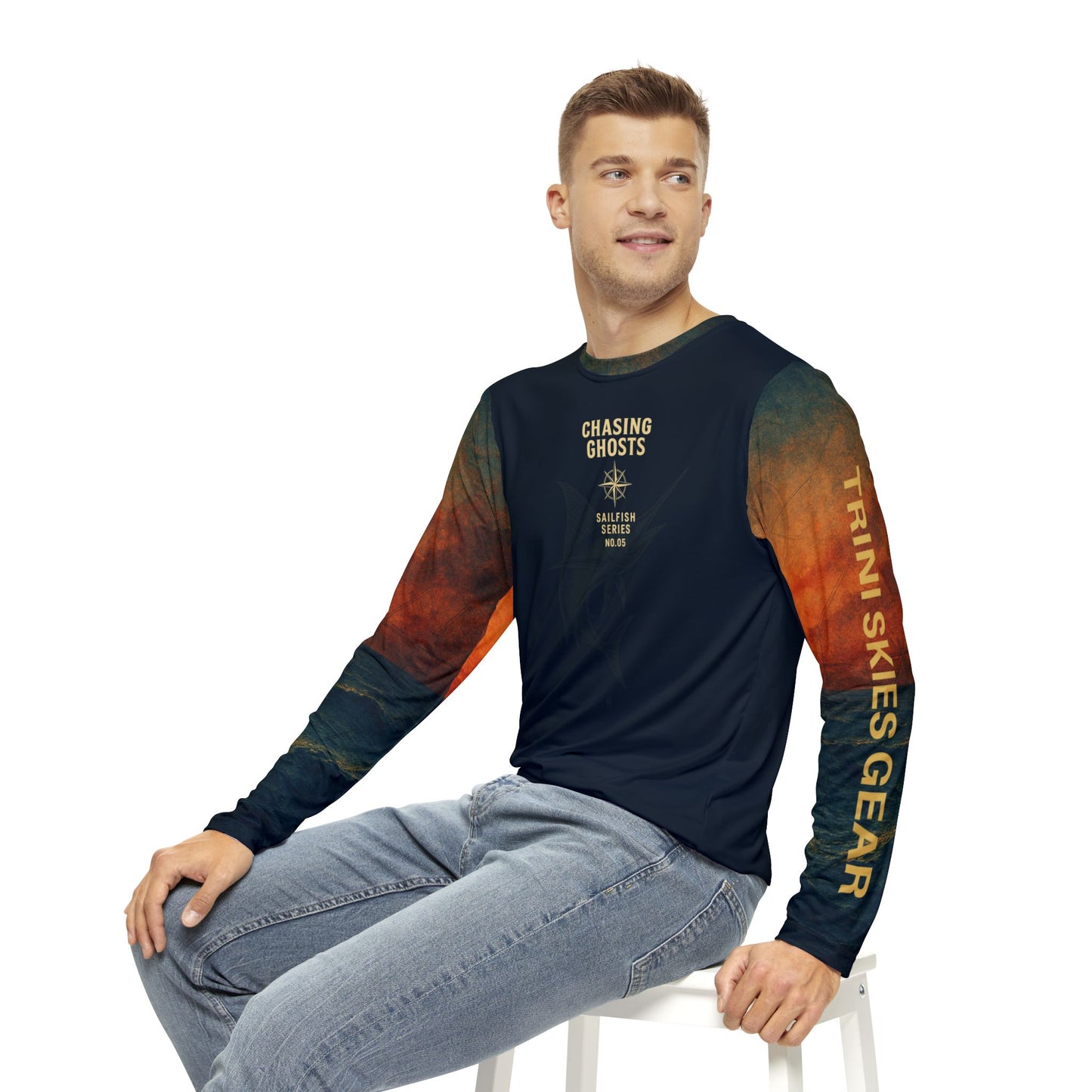 Fishing Adventure Long Sleeve Shirt - Perfect for Anglers, Coastal Vibes, Outdoor Activities, Gifts for Him, Stylish Coastal Apparel