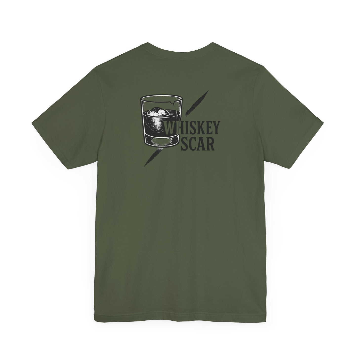 Whiskey Scar Graphic Tee The Iron Line Series Trini Skies Supply Co. USA Built Trini Skies Supply Co.