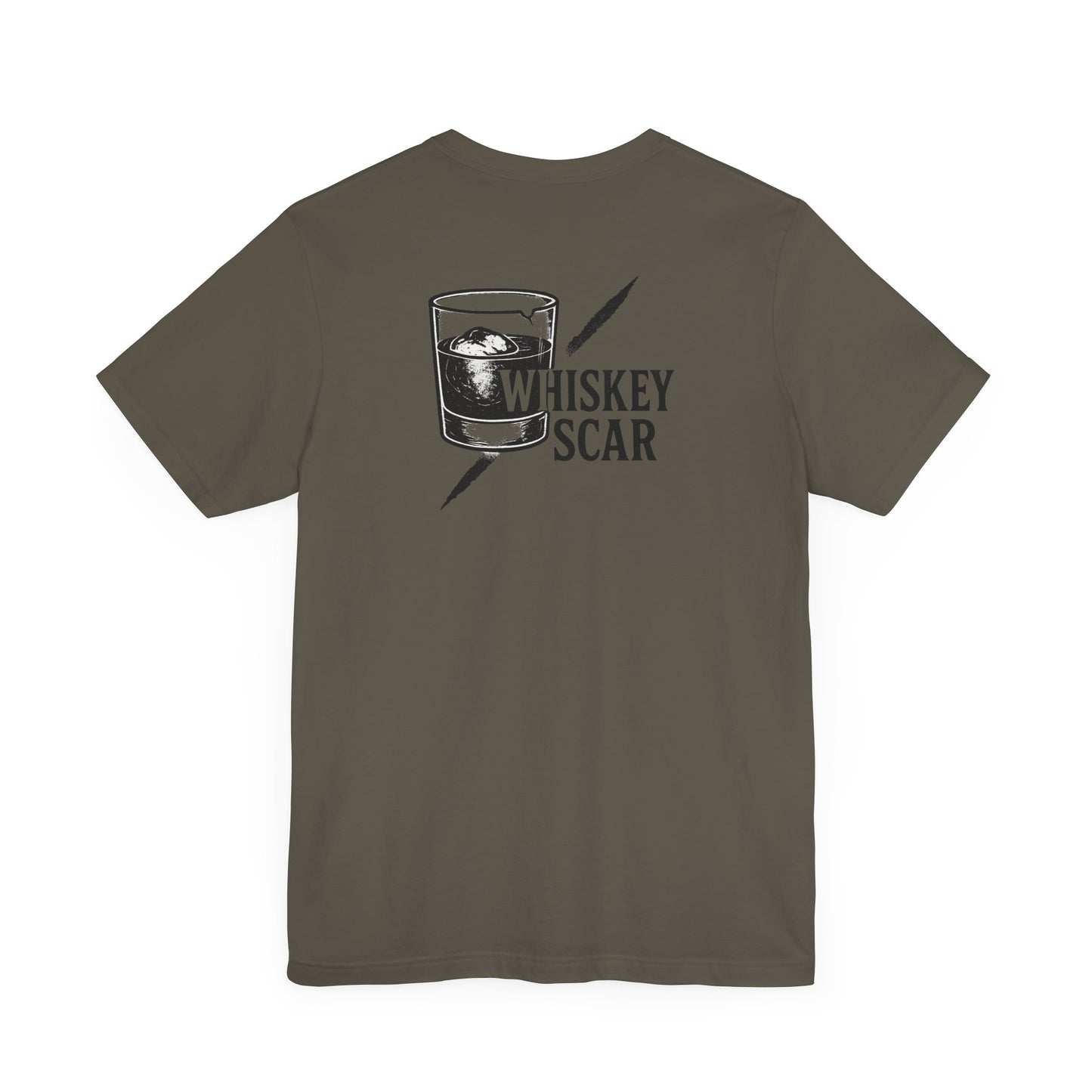 Whiskey Scar Graphic Tee The Iron Line Series Trini Skies Supply Co. USA Built Trini Skies Supply Co.