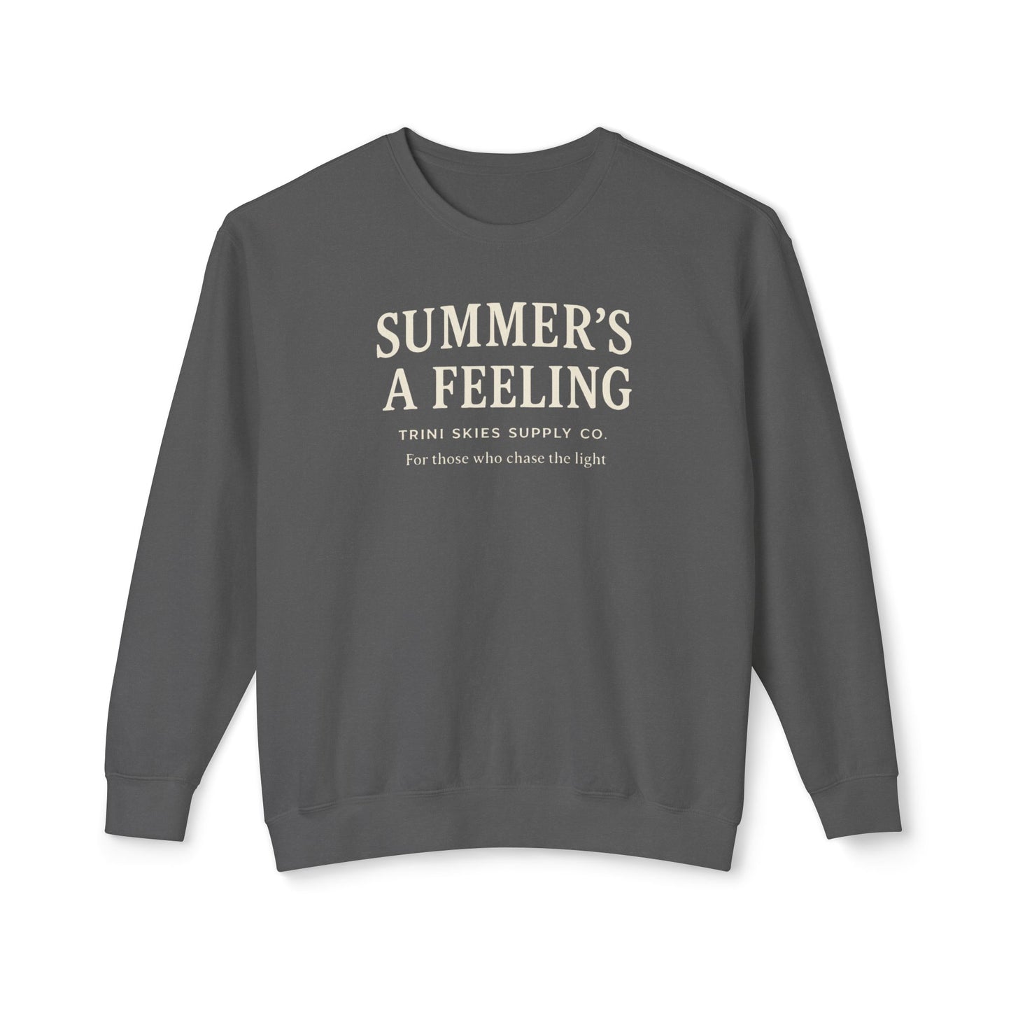 Summer’s a Feeling Coastal Crewneck Sweatshirt Comfort Colors Vintage Wash Casual Wear