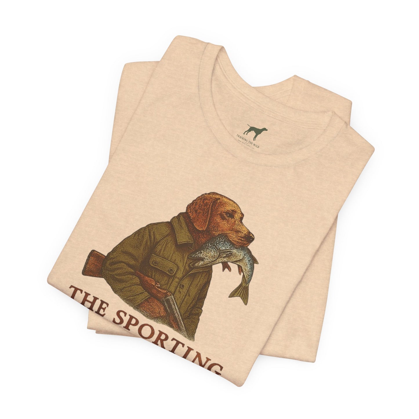 The Sporting Tradition Tee Vintage Inspired Retriever Fishing Shirt by Trini Skies Supply Co. Hunting Tshirt