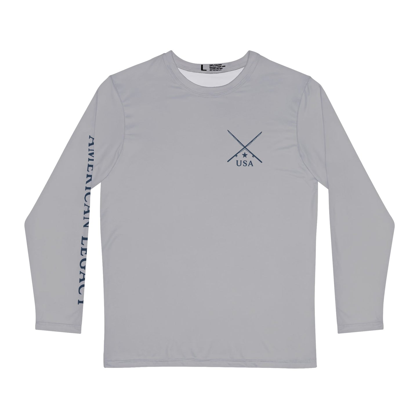 Honor the Chase Marlin Patriotic Long Sleeve Shirt USA Fishing Tee American Legacy Performance Shirt UV Protection
