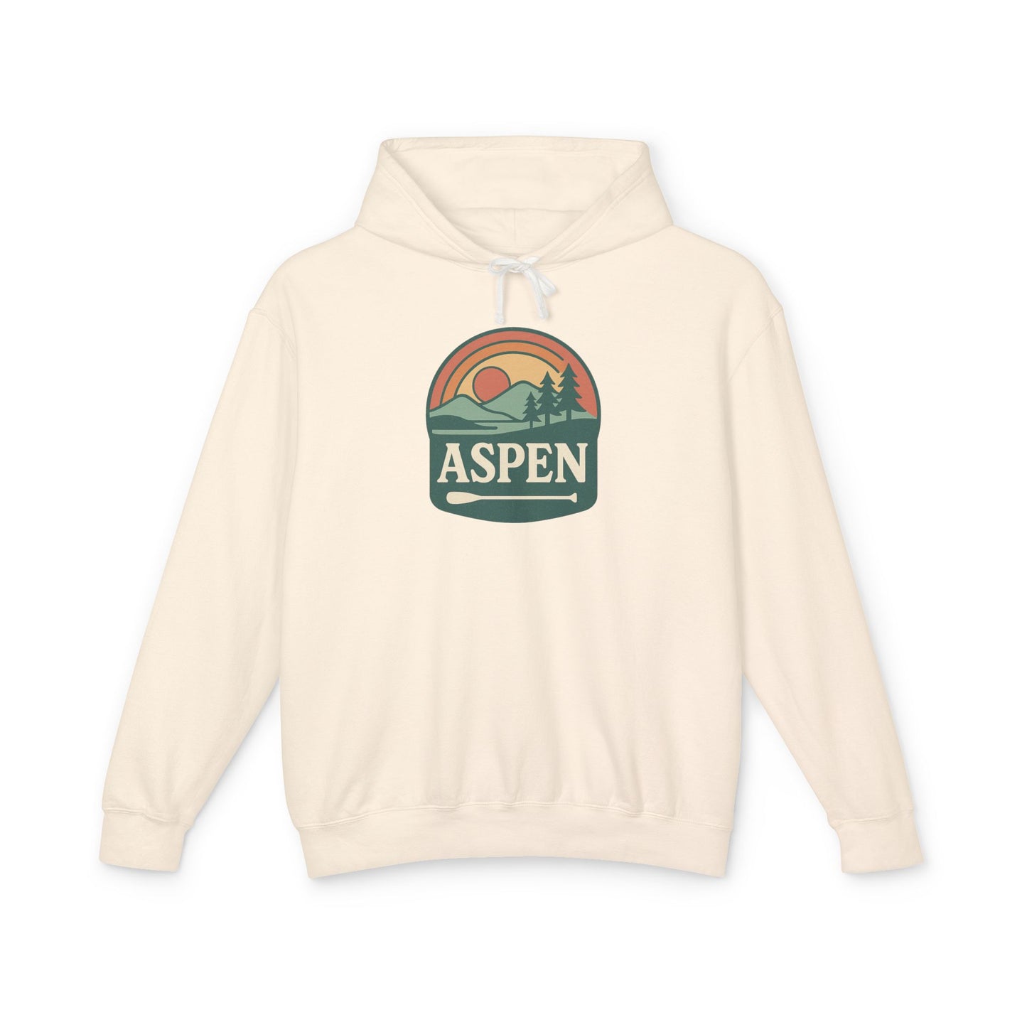 Aspen Sunset Hoodie, Cozy Lightweight Sweatshirt for Nature Lovers, Perfect for Hiking, Gift for Outdoor Enthusiasts, Unisex Apparel, Travel