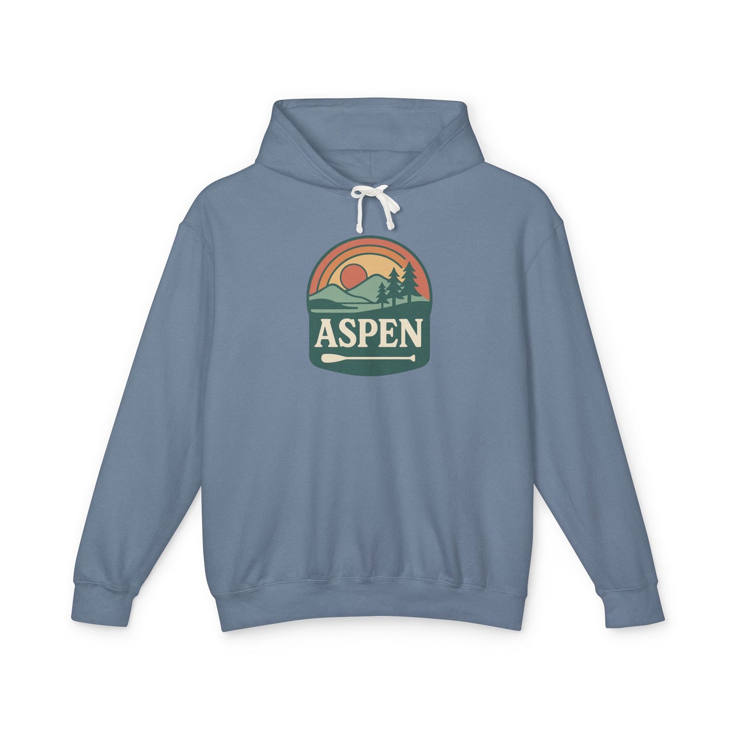 Aspen Sunset Hoodie, Cozy Lightweight Sweatshirt for Nature Lovers, Perfect for Hiking, Gift for Outdoor Enthusiasts, Unisex Apparel, Travel