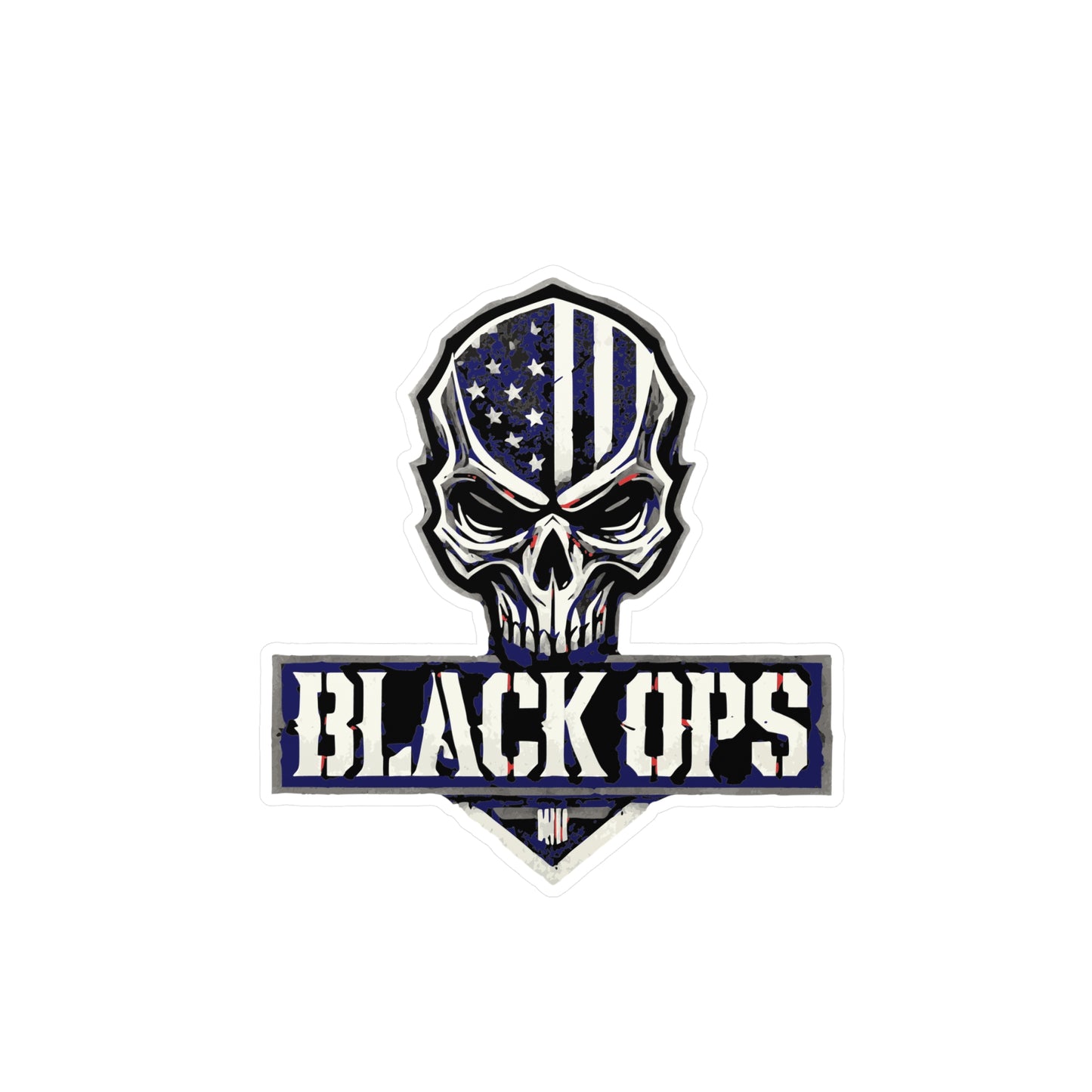 Military Skull Decals for Cars & Decor | Black Ops Design, Custom Stickers, Vinyl Labels for Gifts, Tactical Decor, Man Cave