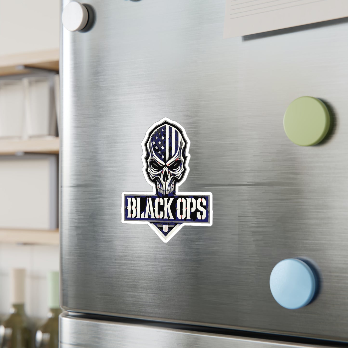 Military Skull Decals for Cars & Decor | Black Ops Design, Custom Stickers, Vinyl Labels for Gifts, Tactical Decor, Man Cave