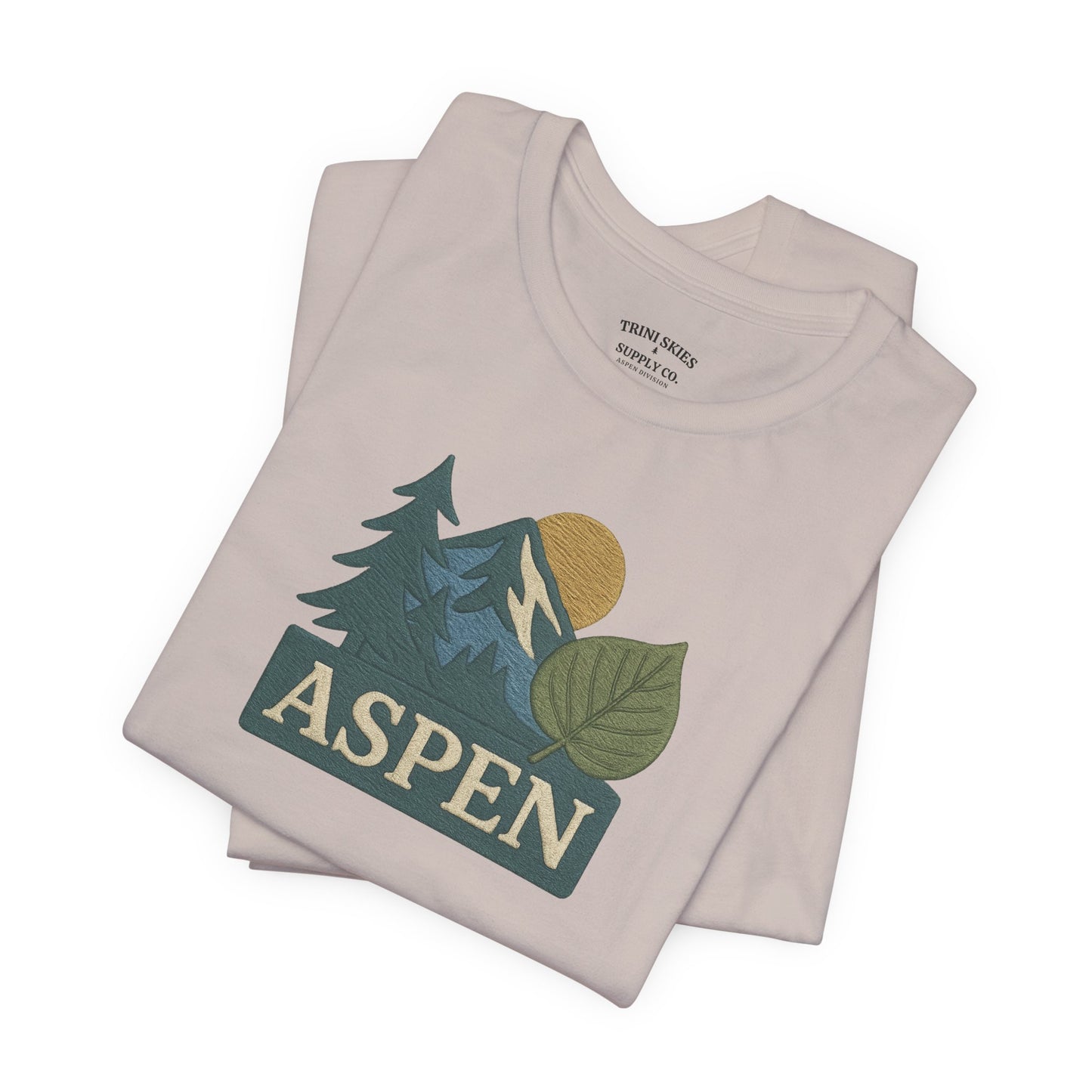 Aspen Division DTG Graphic Tee Mountain Print Nature Lovers Hiking, Camping, Travel