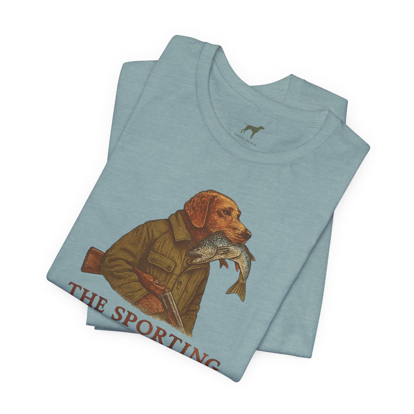 The Sporting Tradition Tee Vintage Inspired Retriever Fishing Shirt by Trini Skies Supply Co. Hunting Tshirt