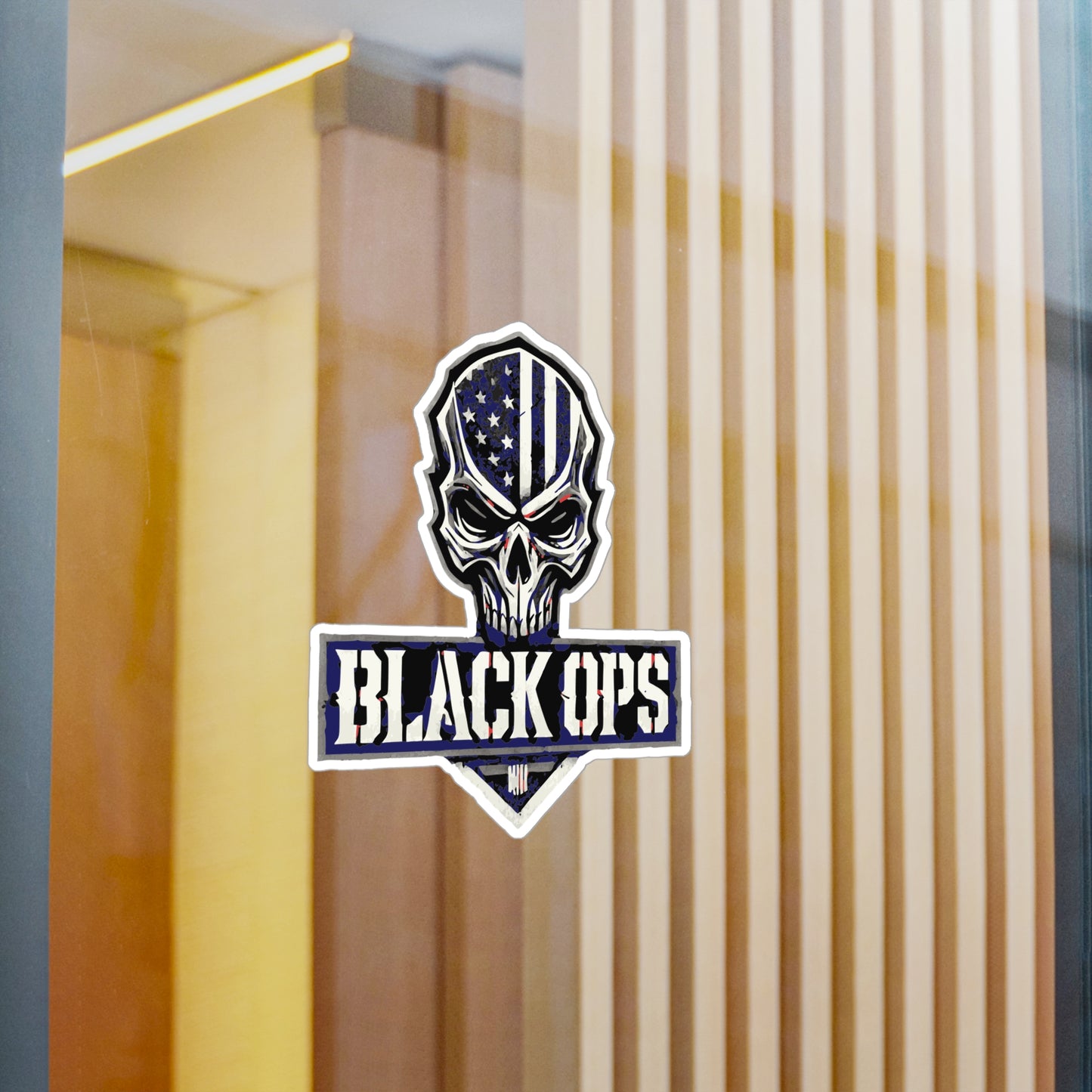 Military Skull Decals for Cars & Decor | Black Ops Design, Custom Stickers, Vinyl Labels for Gifts, Tactical Decor, Man Cave