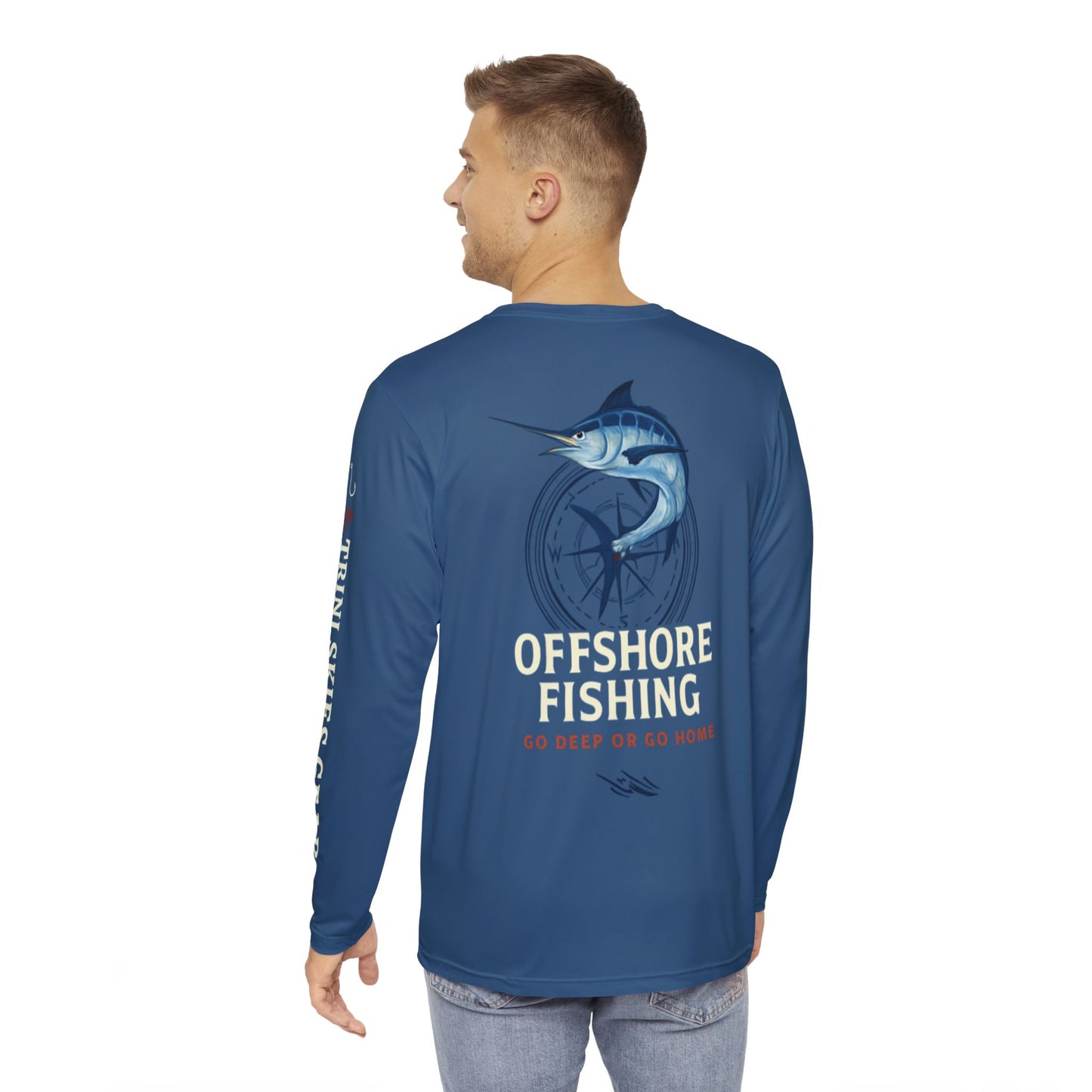 Trini Skies Fishing Shirt Offshore Marlin Fishing Long Sleeve Shirt Coastal Adventure Gear Performance Shirt UV Protection
