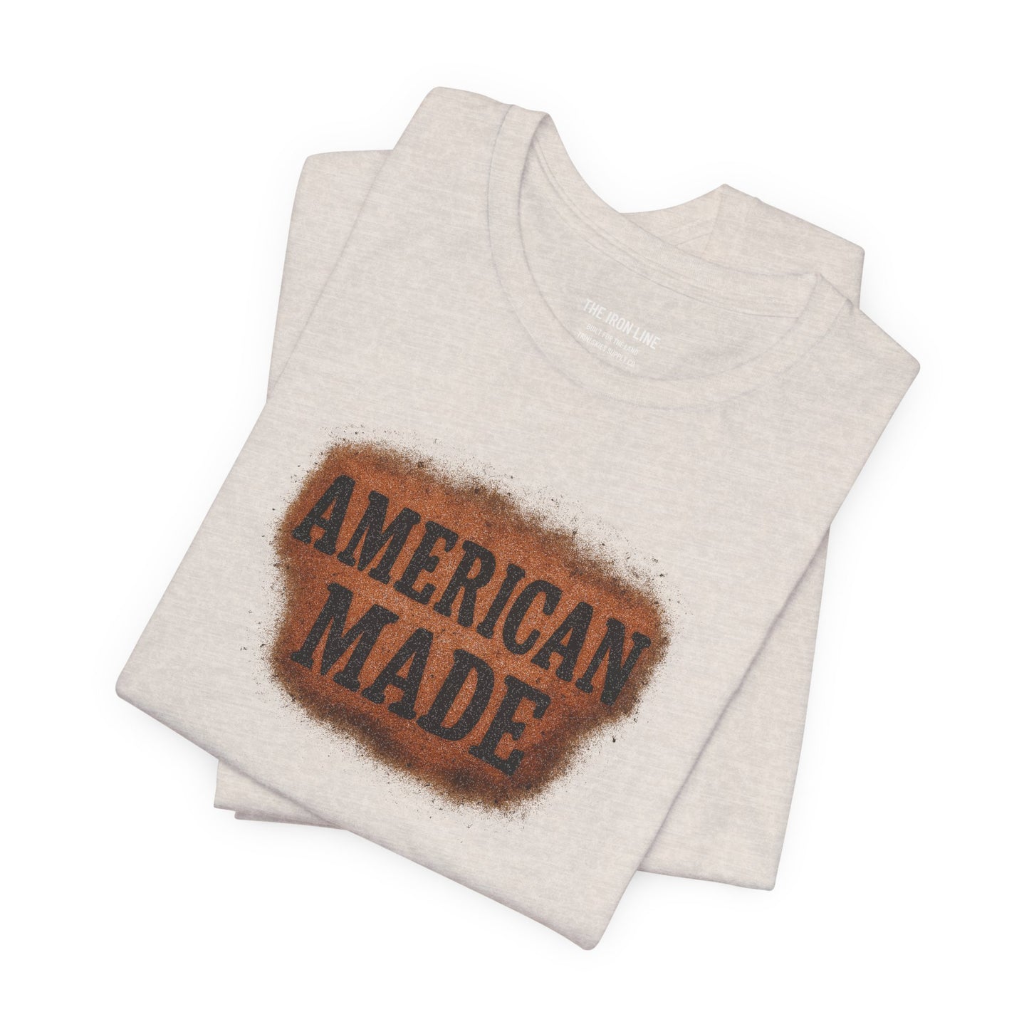 American Made Iron Line Tee by Trini Skies Supply Co. Everyday Wear, 4th of July Celebration, Memorial Day Tee