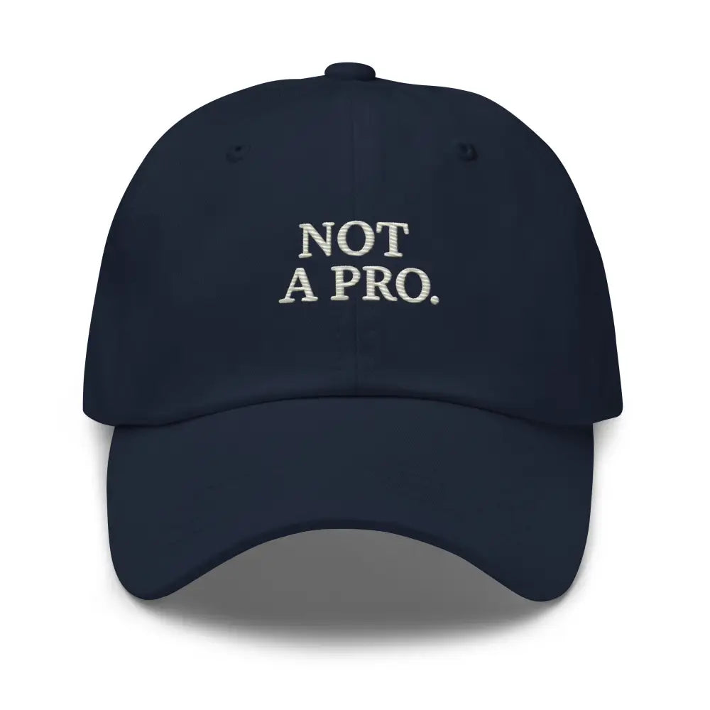 Navy blue embroidered corduroy cap with make America great text, minimalist dad hat