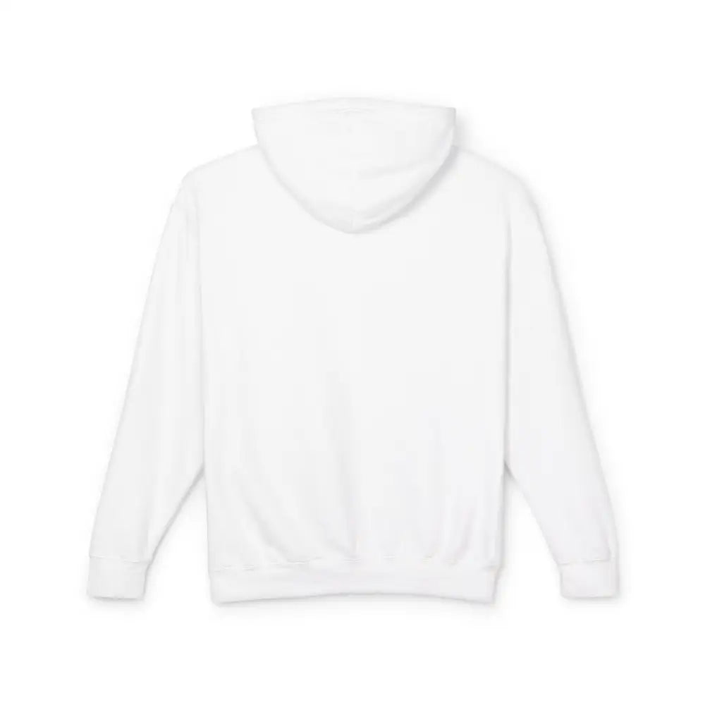Plain white hoodie with long sleeves and ribbed cuffs from Paris France Hoodie collection