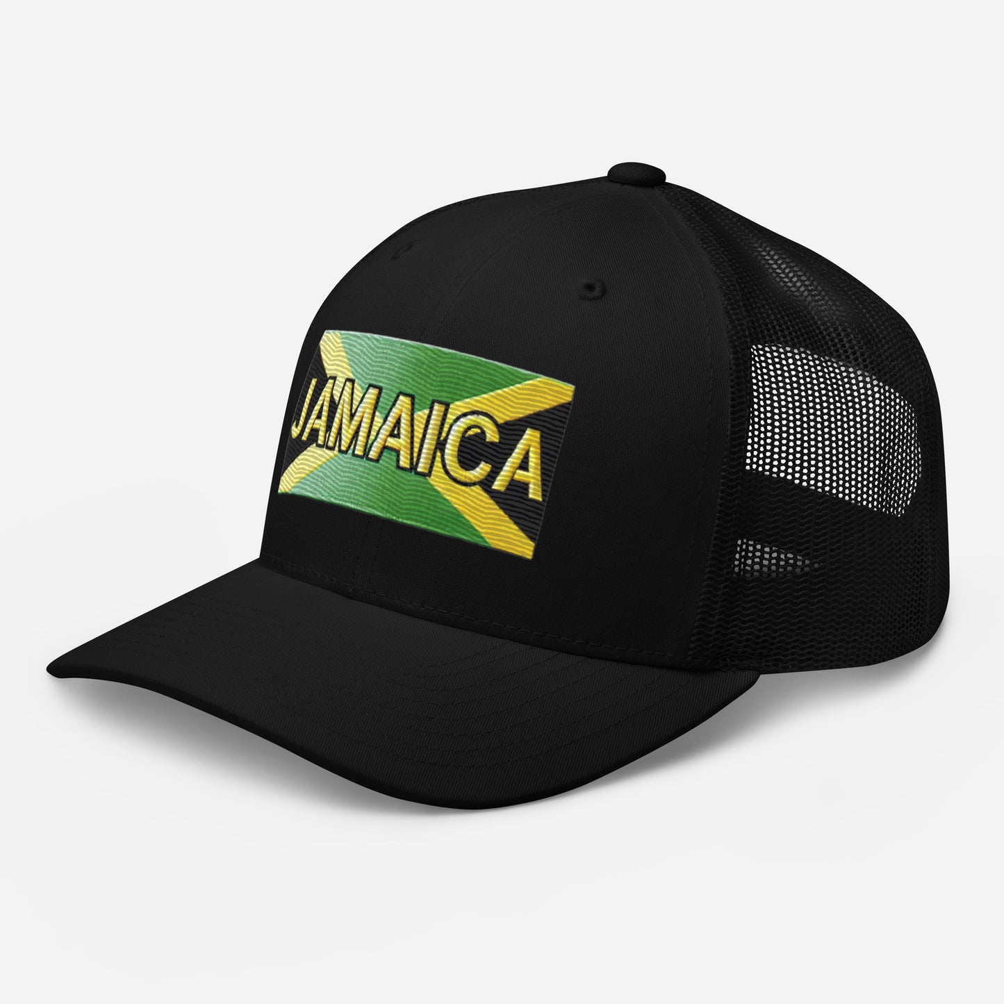 Embroidered 'Jamaica Trucker Hat – Comfortable Sun Protection Jamaica Hat
