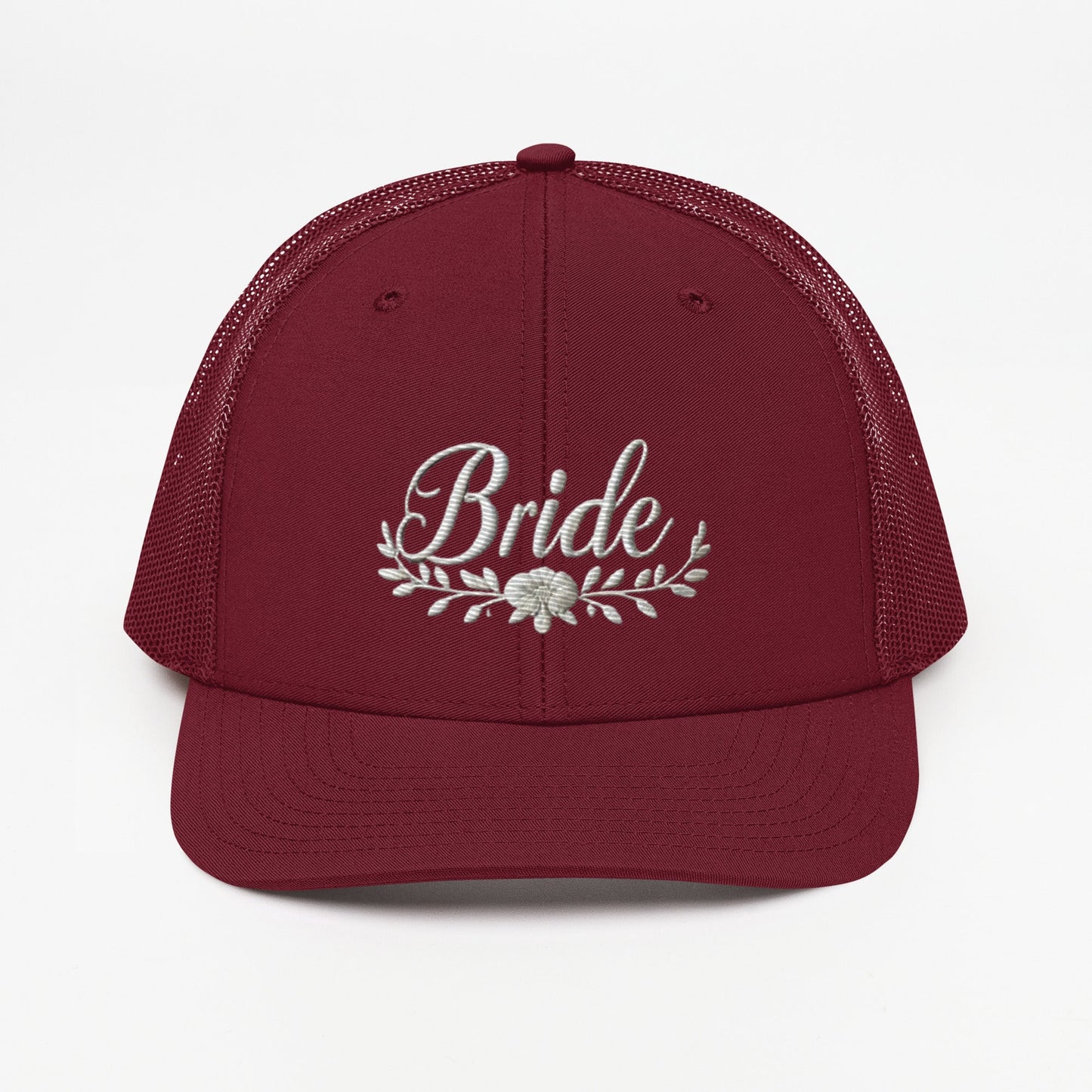 Stylish Bride Trucker Hat: Embroidered, Structured Fit with Snapback Closure Bride Hat for all of Your Special Occassions Great gift