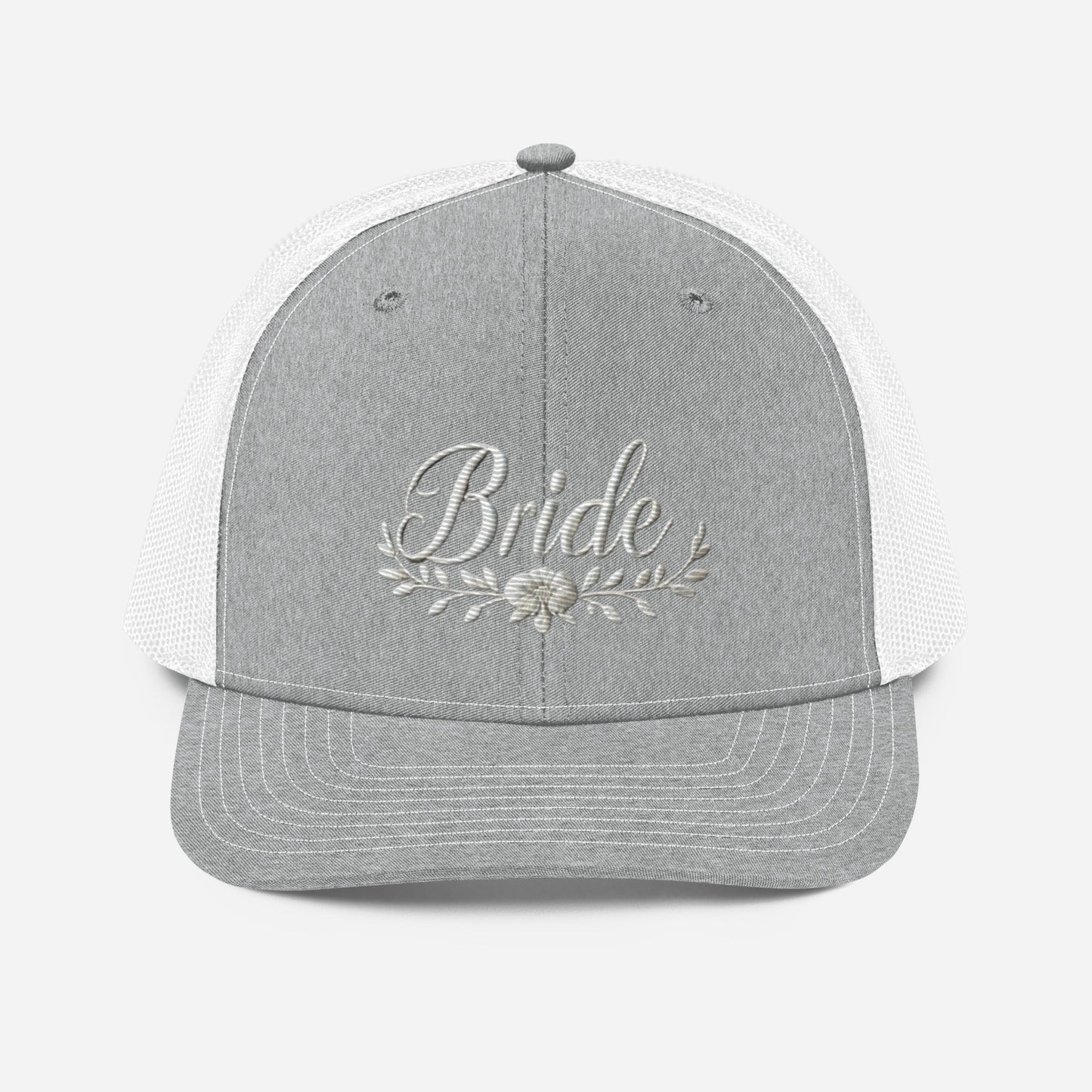 Stylish Bride Trucker Hat: Embroidered, Structured Fit with Snapback Closure Bride Hat for all of Your Special Occassions Great gift