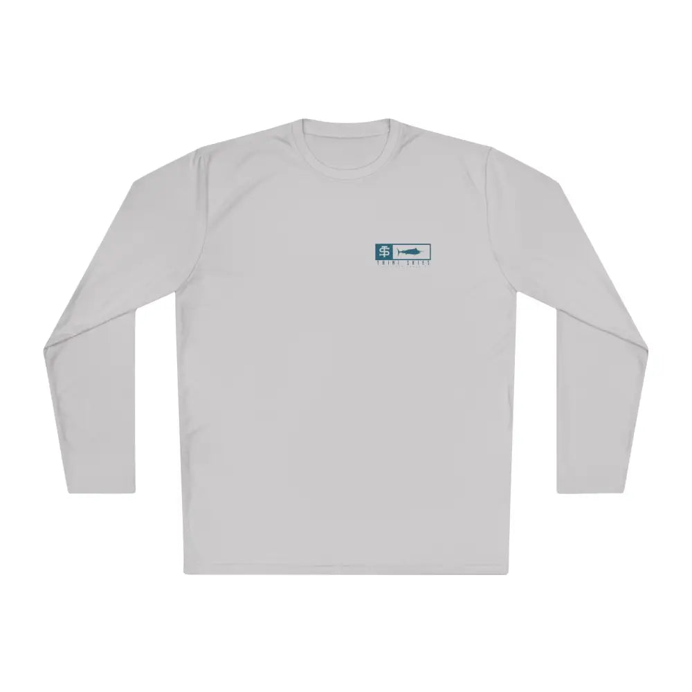 Trini Skies Performance light gray long-sleeve fishing shirt