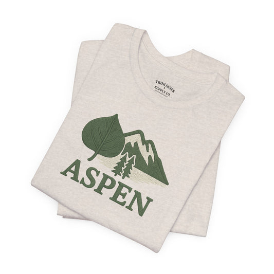 Aspen National Park Tee Mountain Graphic Tee Vintage Inspired Outdoor Hiking Shirt Bella+Canvas Unisex DTG Graphic Tee Mountain