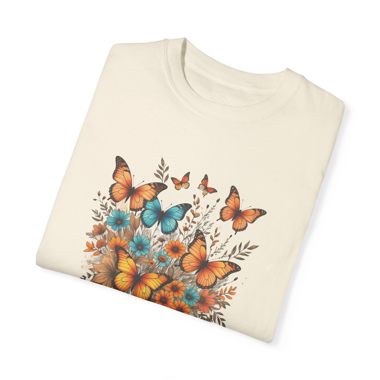 Butterfies Wings of Tranquility Unisex Garment-Dyed Comfort Colors T-Shirt Nature Lover Gift Butterfly Tshirt Womens Gift Daughter Gift
