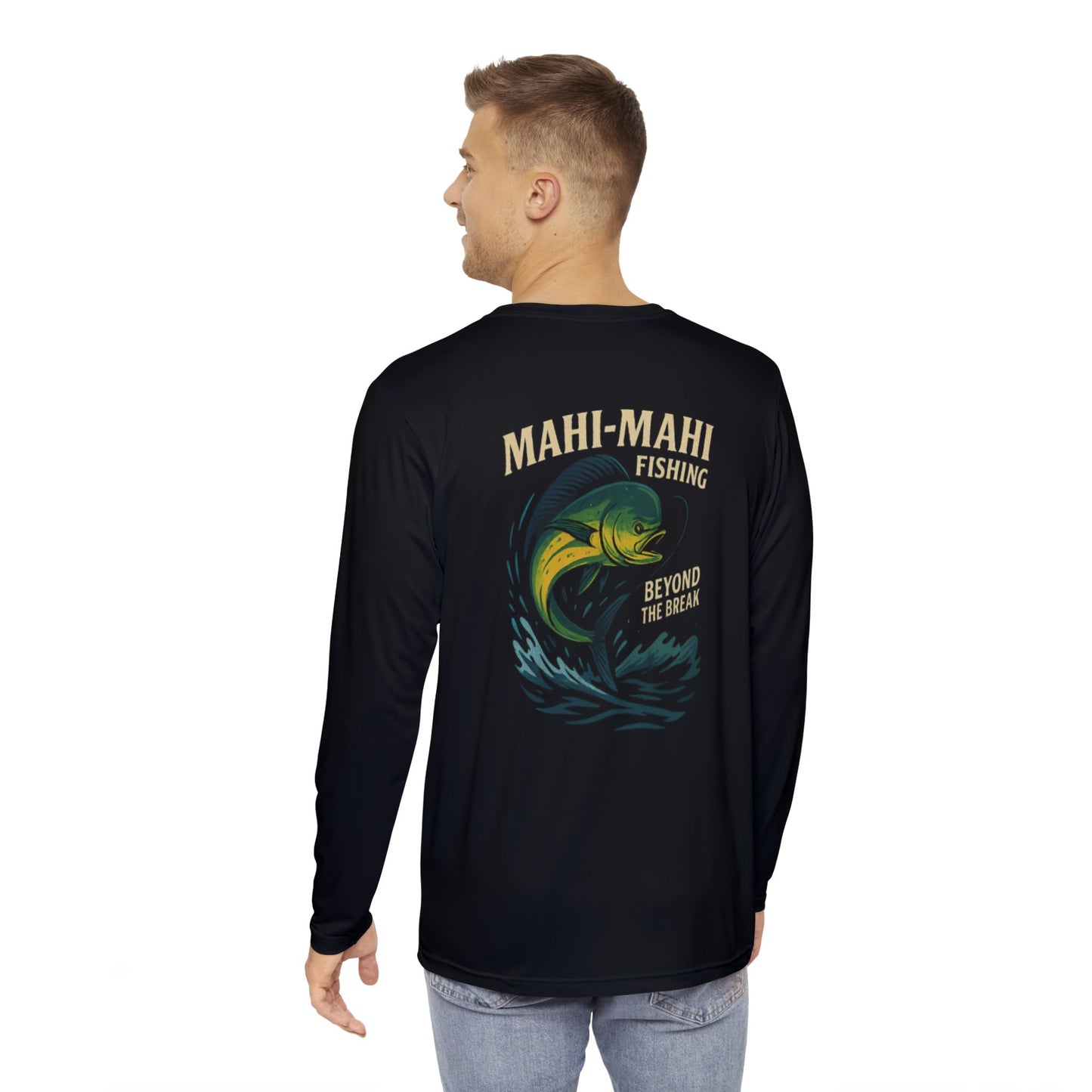 Mahi Mahi Long Sleeve Fishing Shirt, Perfect for Anglers, Casual Outdoor Wear, Fishing Trip Apparel, Great for Holidays and Gifts
