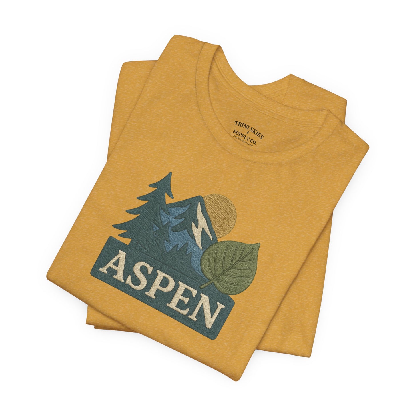 Aspen Division DTG Graphic Tee Mountain Print Nature Lovers Hiking, Camping, Travel