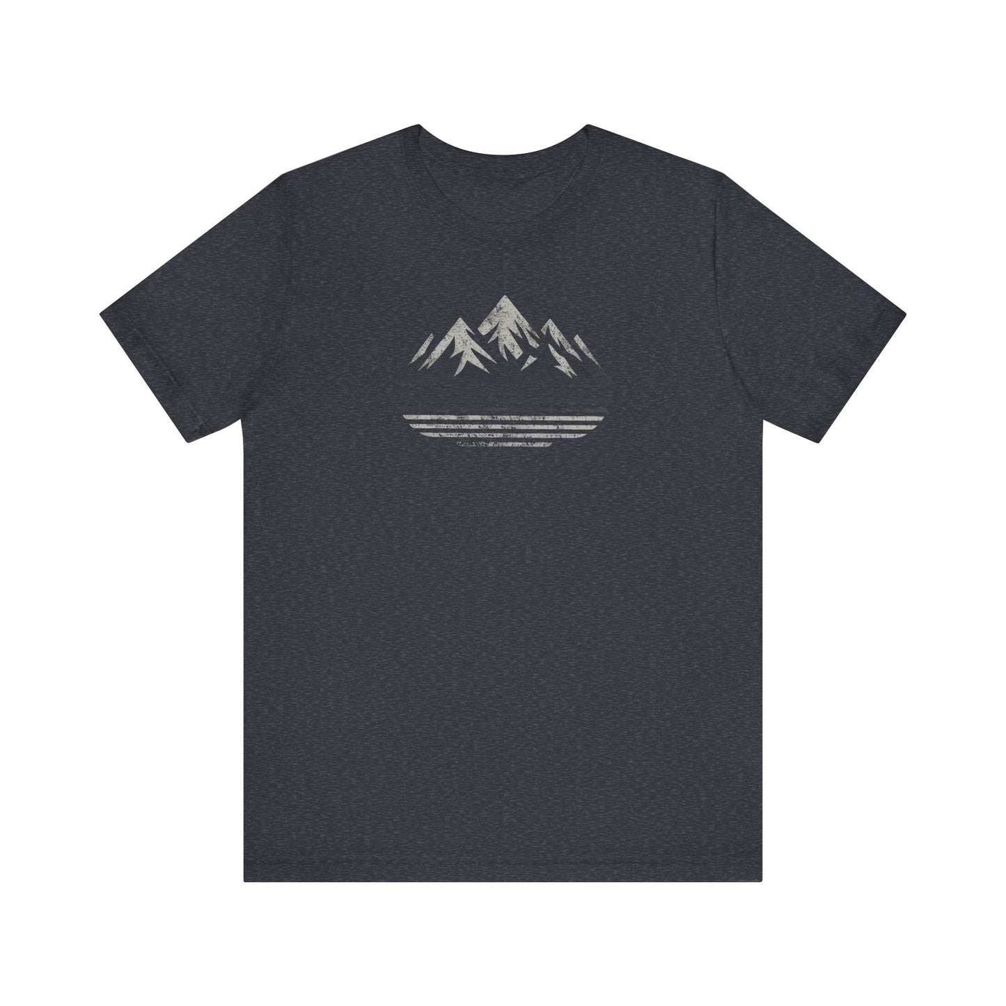 Outdoors Mountain Peaks Unisex Jersey Tee Great Gift Husband Gift Wife Gift, Camping, Hiking, Boyfriend Gift, Girlfriend Gift, Camping Shirt