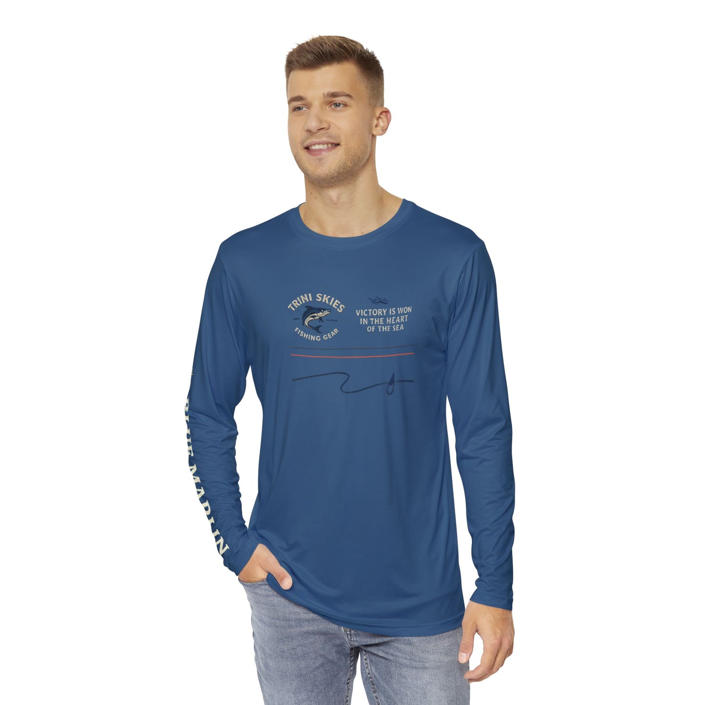 Trini Skies Fishing Shirt Offshore Marlin Fishing Long Sleeve Shirt Coastal Adventure Gear Performance Shirt UV Protection
