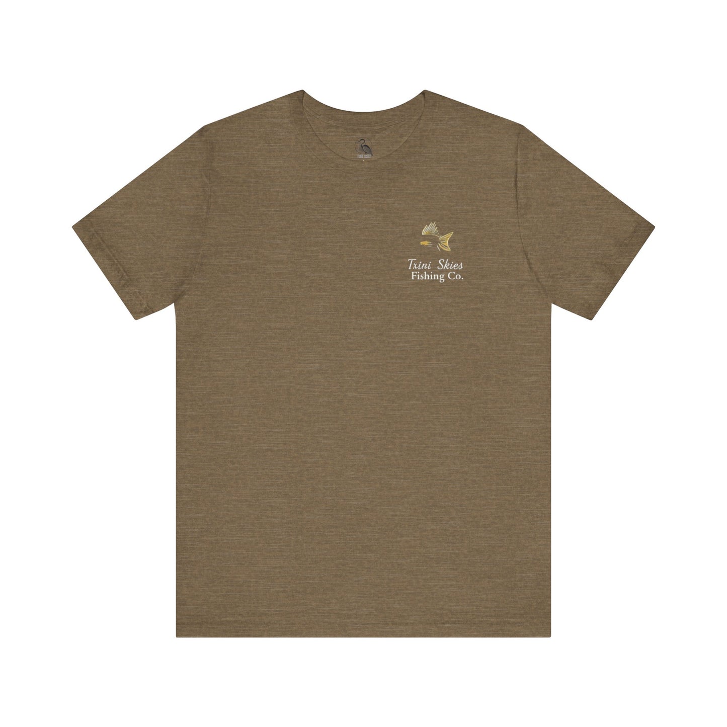 This is the Good Life Fishing Tee Trini Skies Fishing Co. Saltwater Lifestyle Shirt Red Drum Tee