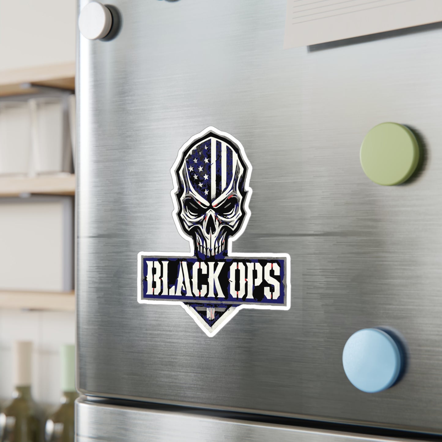 Military Skull Decals for Cars & Decor | Black Ops Design, Custom Stickers, Vinyl Labels for Gifts, Tactical Decor, Man Cave