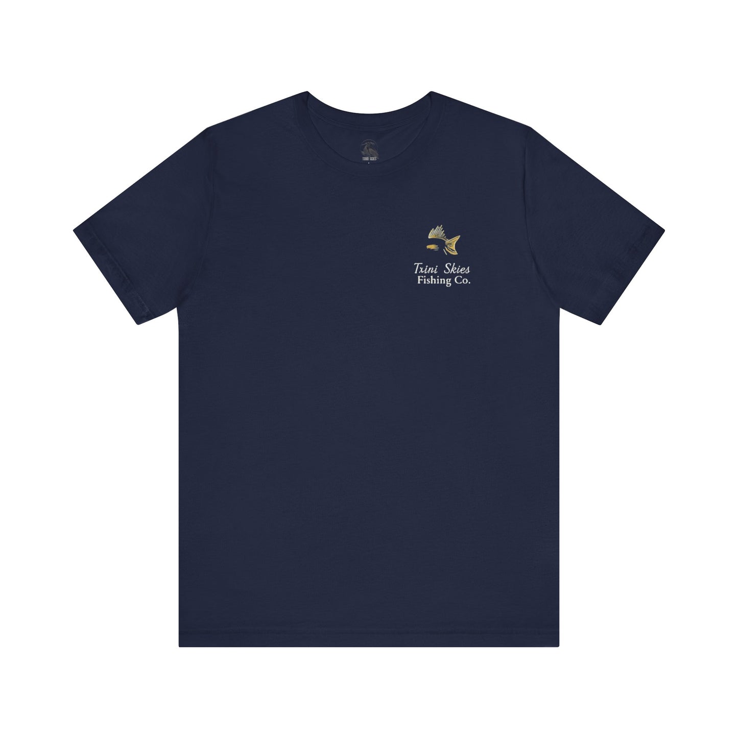 This is the Good Life Fishing Tee Trini Skies Fishing Co. Saltwater Lifestyle Shirt Red Drum Tee