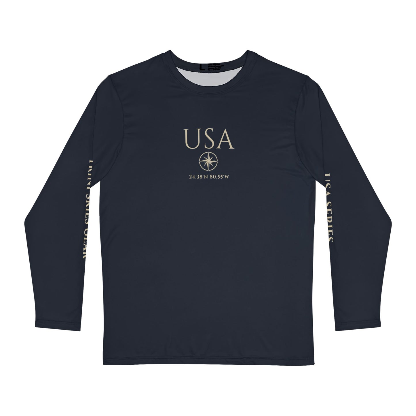 USA Series Long Sleeve Fishing Shirt - Perfect for Anglers, Coastal Vibes, Outdoor Activities, Trini Skies Gear USA Fishing Gift