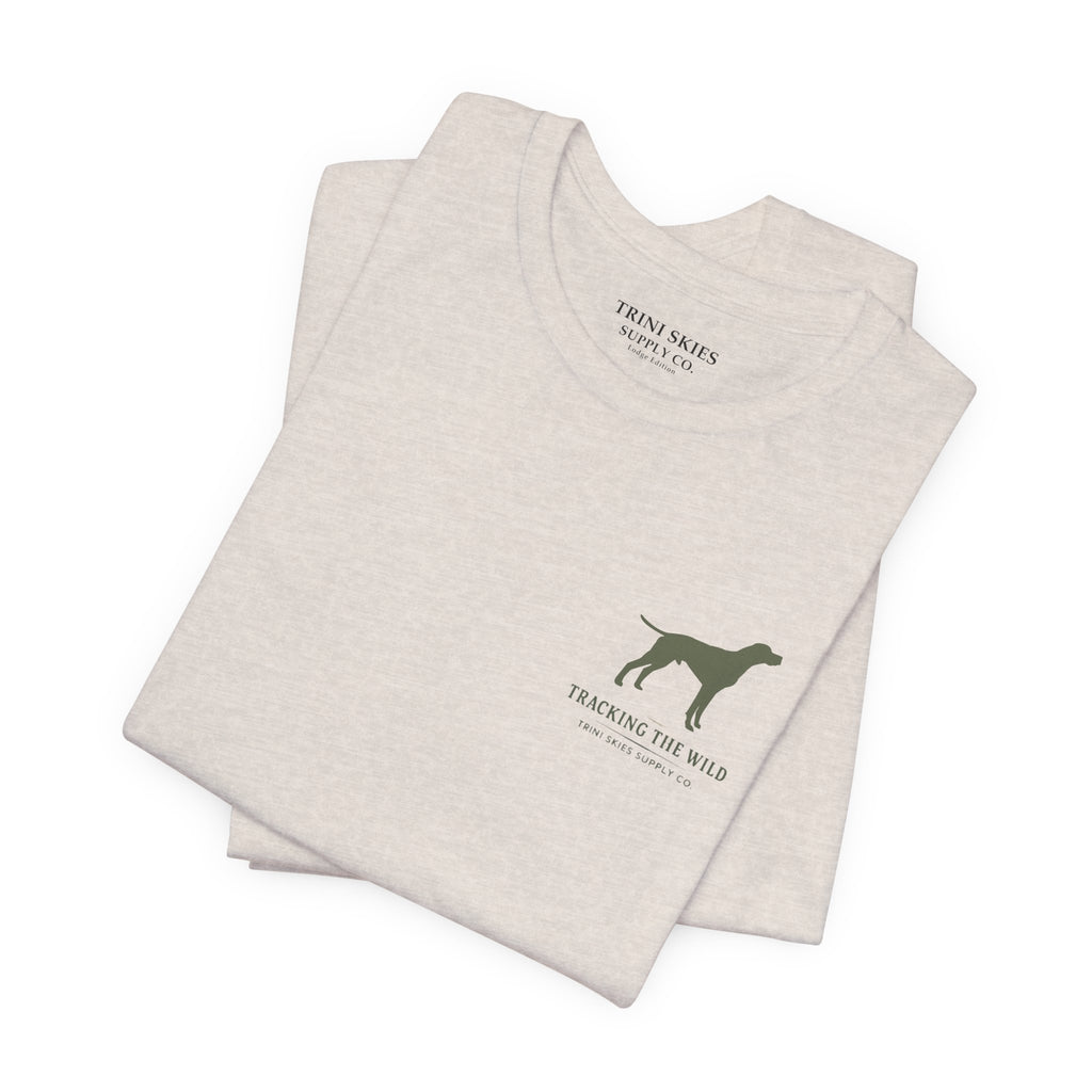 Trini Skies Supply premium hunting shirt with vintage-inspired buck illustration