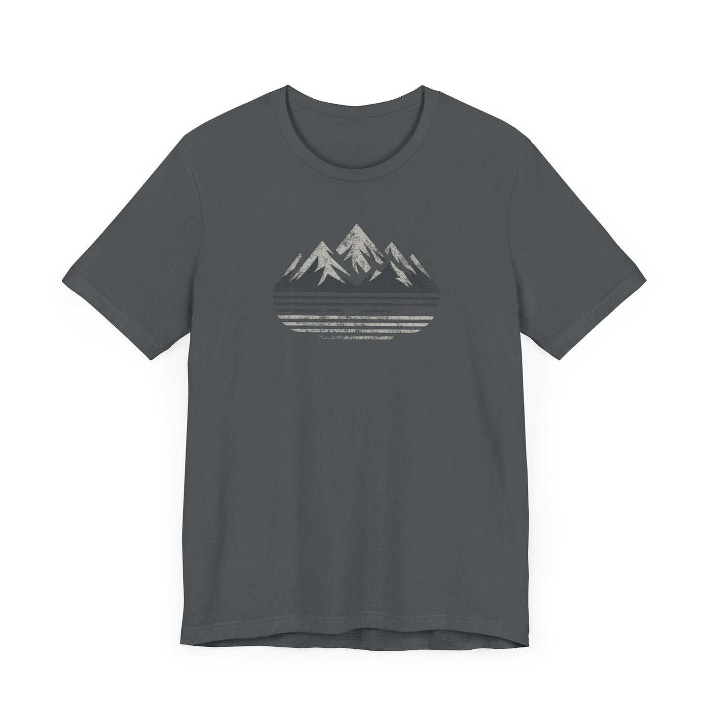 Outdoors Mountain Peaks Unisex Jersey Tee Great Gift Husband Gift Wife Gift, Camping, Hiking, Boyfriend Gift, Girlfriend Gift, Camping Shirt
