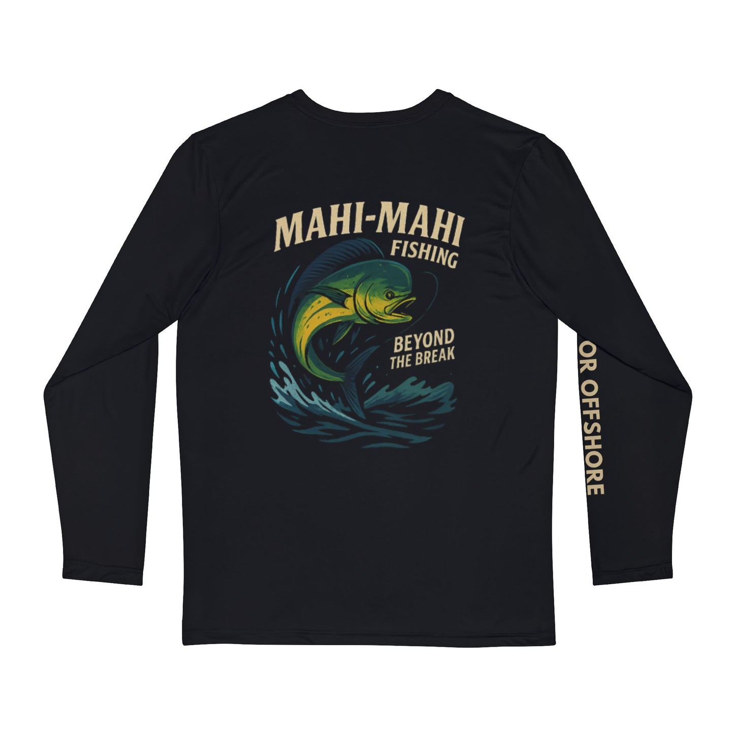 Mahi Mahi Long Sleeve Fishing Shirt, Perfect for Anglers, Casual Outdoor Wear, Fishing Trip Apparel, Great for Holidays and Gifts