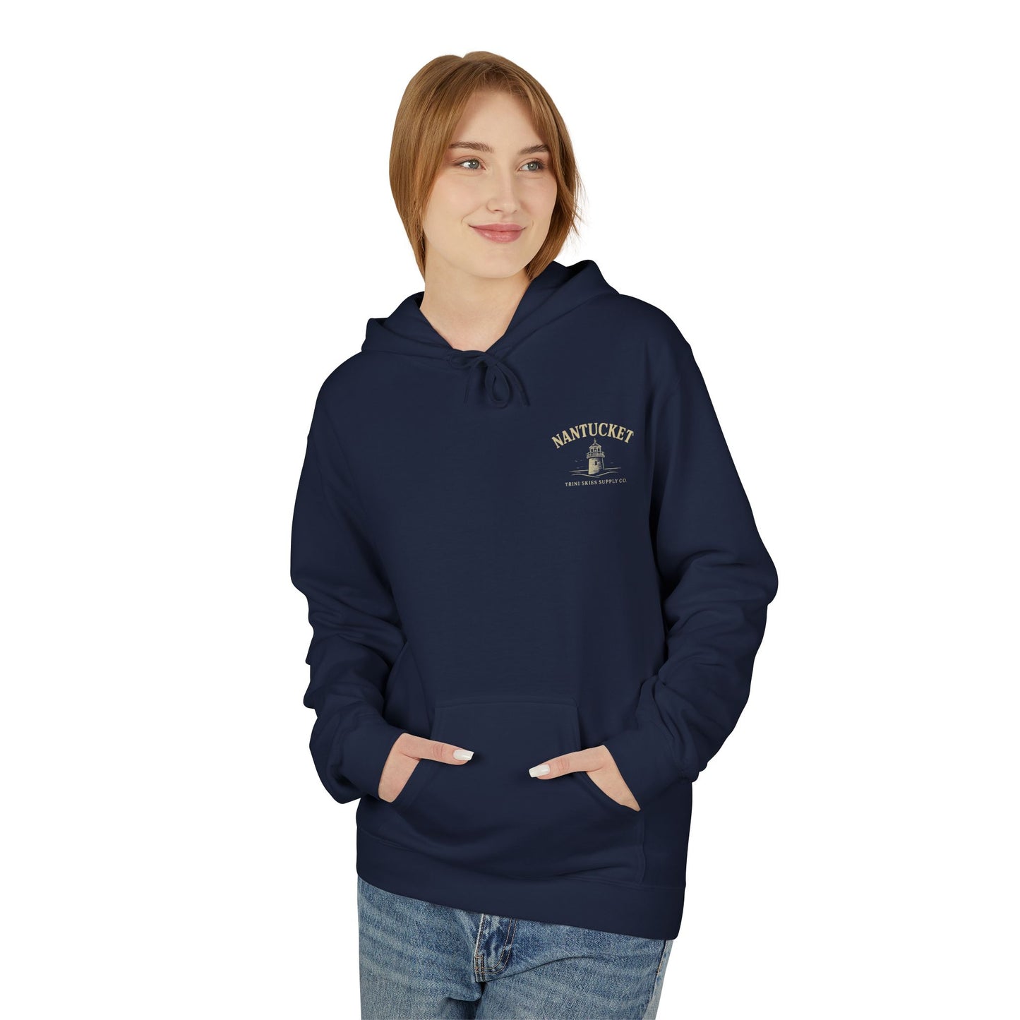 Nantucket Boardwalk Hoodie Vintage Lighthouse Coastal Shirt | Trini Skies Supply Co