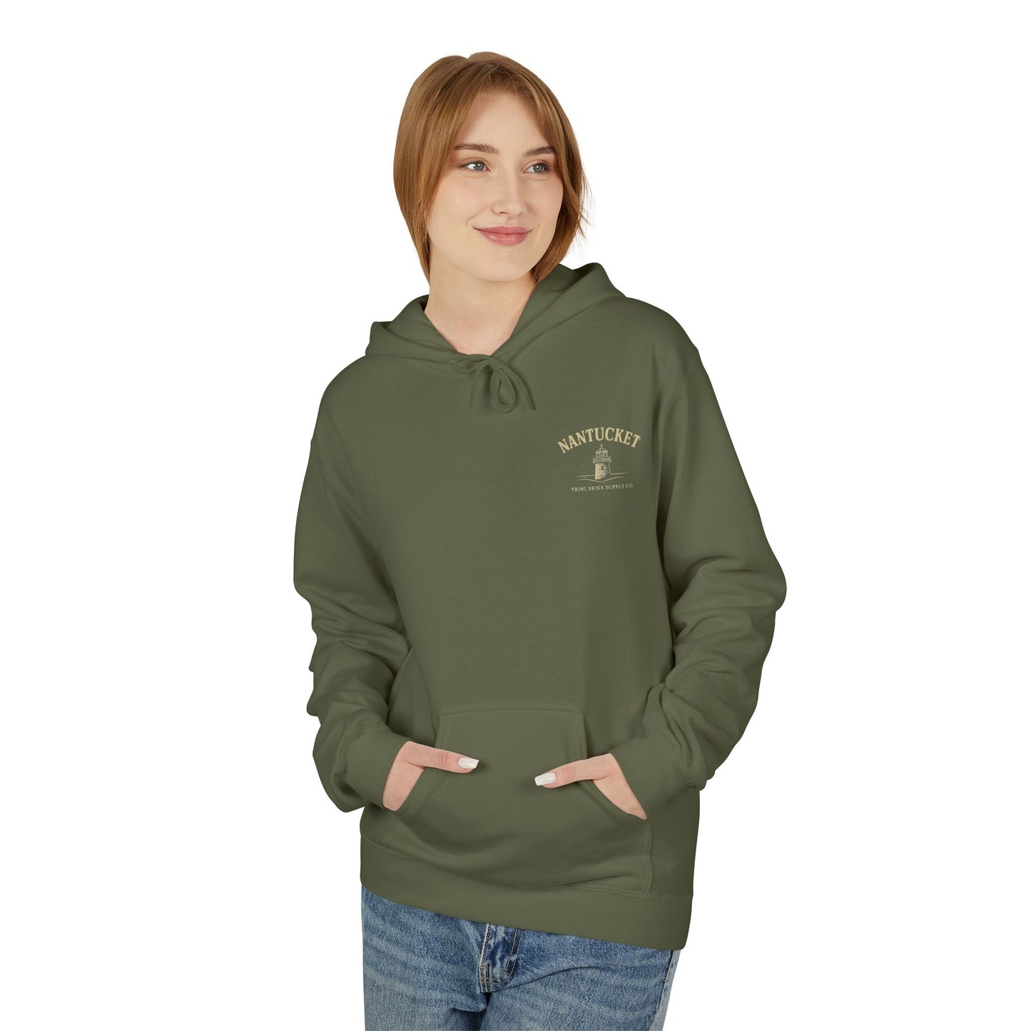 Nantucket Boardwalk Hoodie Vintage Lighthouse Coastal Shirt | Trini Skies Supply Co