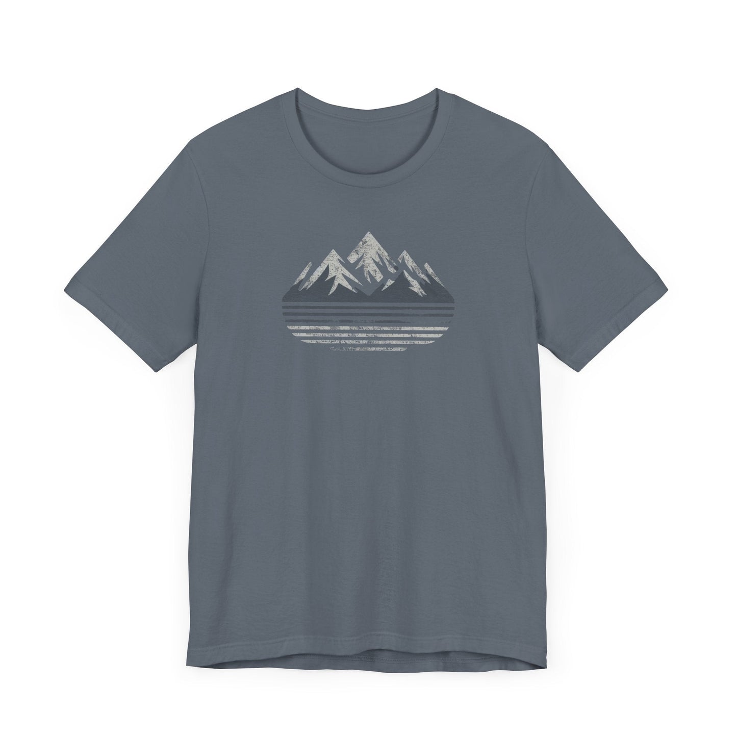 Outdoors Mountain Peaks Unisex Jersey Tee Great Gift Husband Gift Wife Gift, Camping, Hiking, Boyfriend Gift, Girlfriend Gift, Camping Shirt