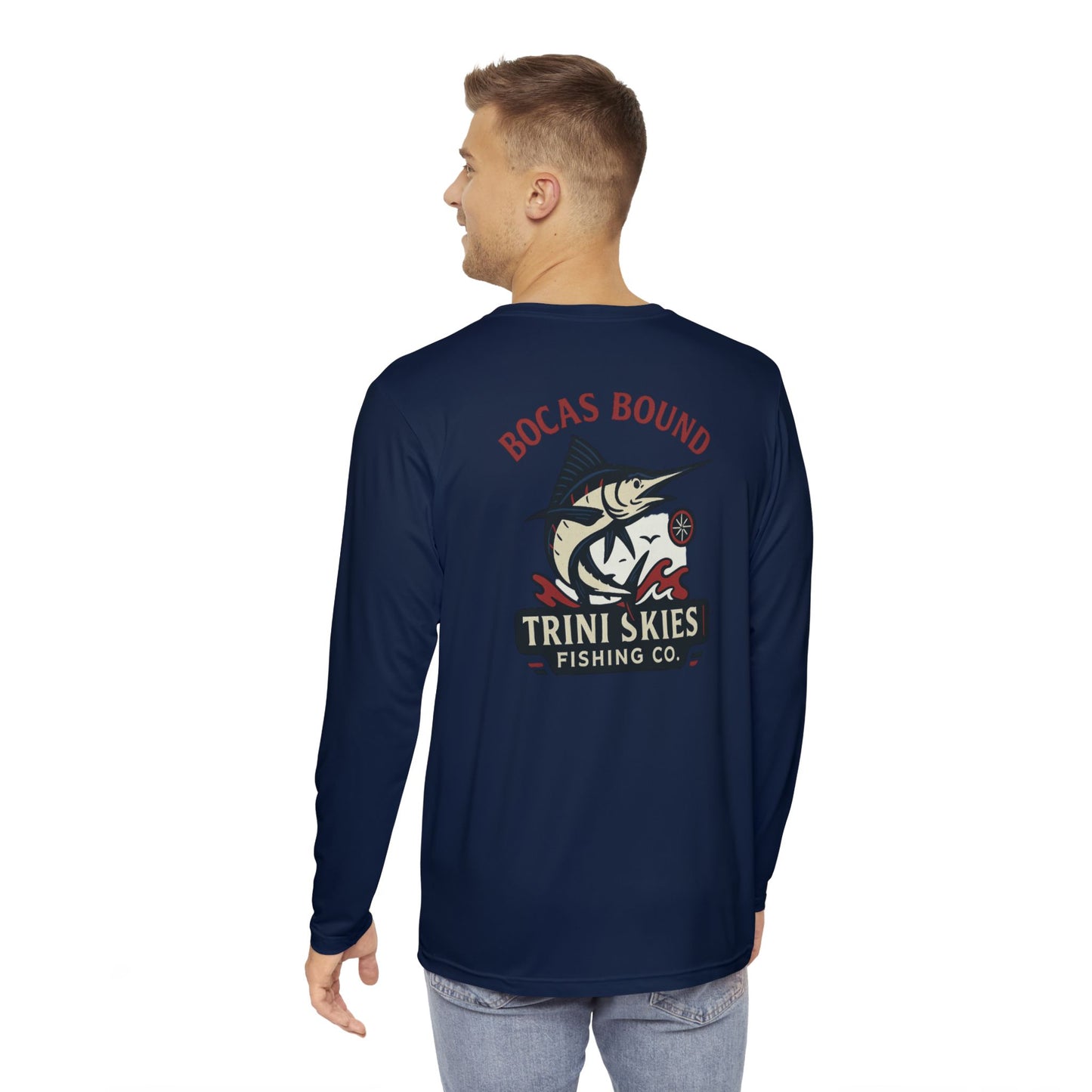 Trini Skies Fishing Shirt Bocas Bound Long Sleeve Shirt Built for Offshore Adventures Coastal Adventure Gear Performance Shirt UV Protection