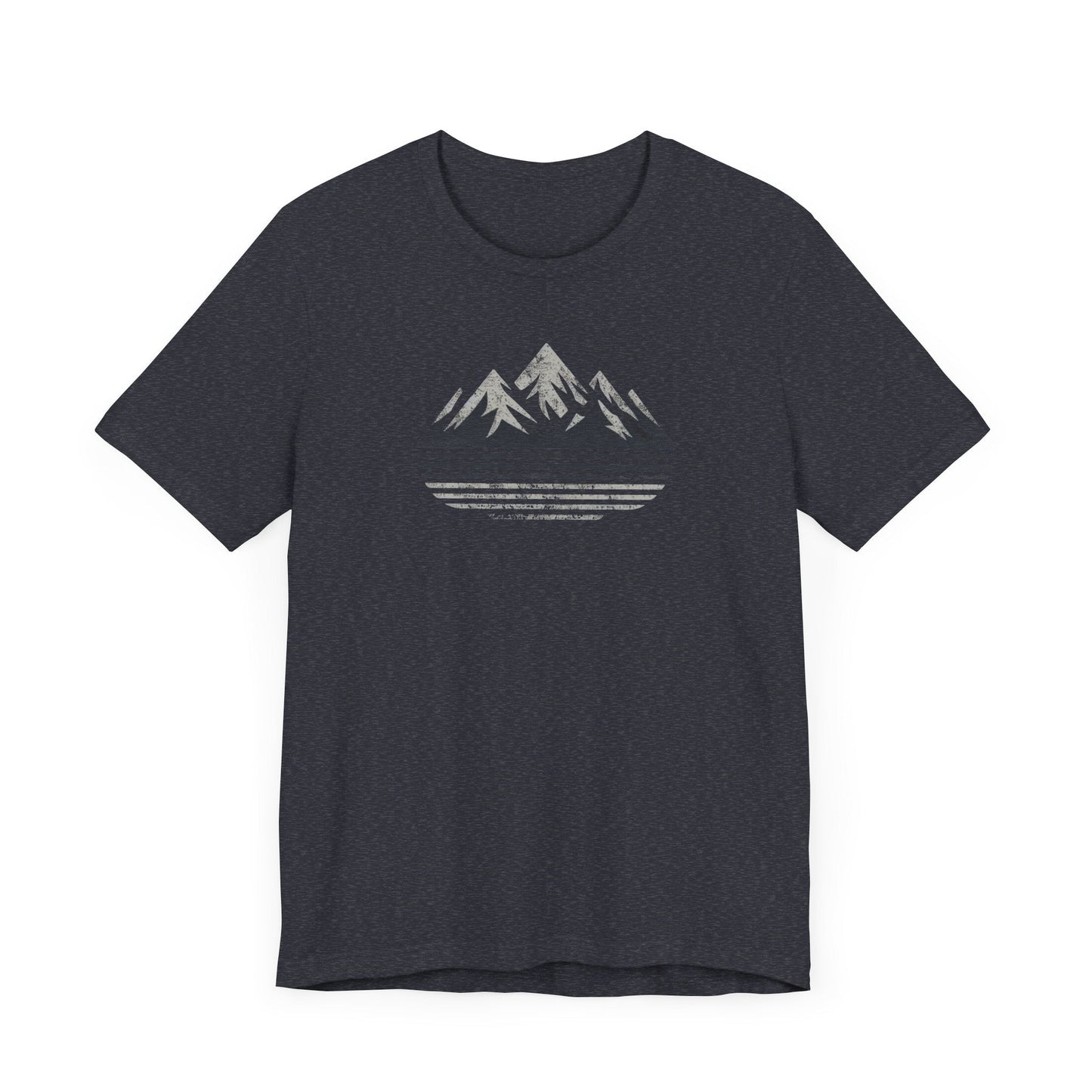 Outdoors Mountain Peaks Unisex Jersey Tee Great Gift Husband Gift Wife Gift, Camping, Hiking, Boyfriend Gift, Girlfriend Gift, Camping Shirt